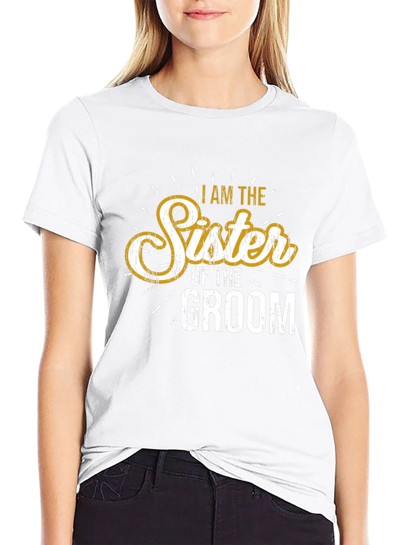 Sister of the Groom Wedding T-Shirt