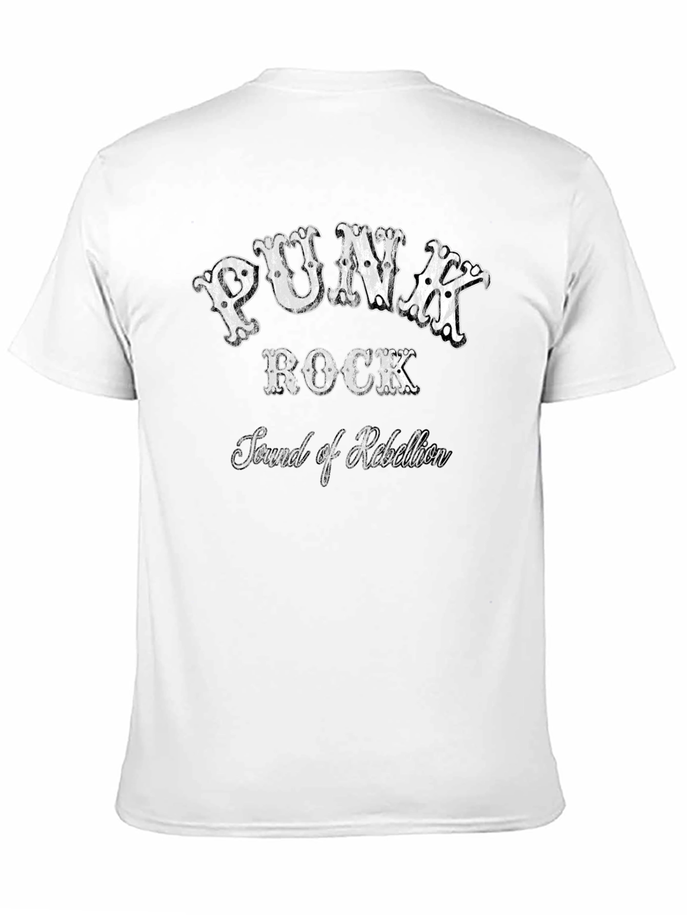 Punk Rock Sound of Rebellion Black Graphic Tee