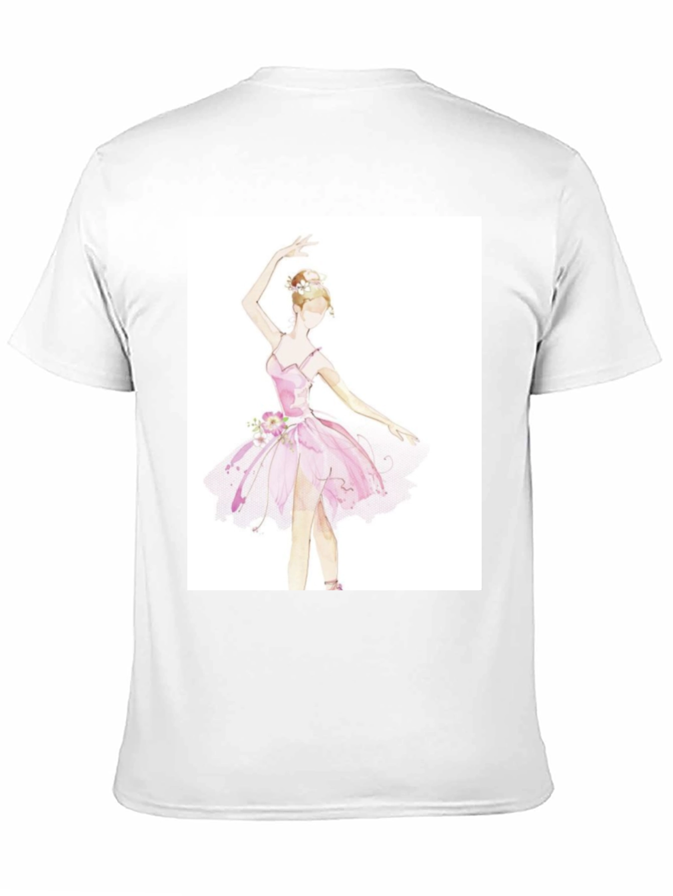 Ballerina Graphic Tee - Black Cotton T-Shirt