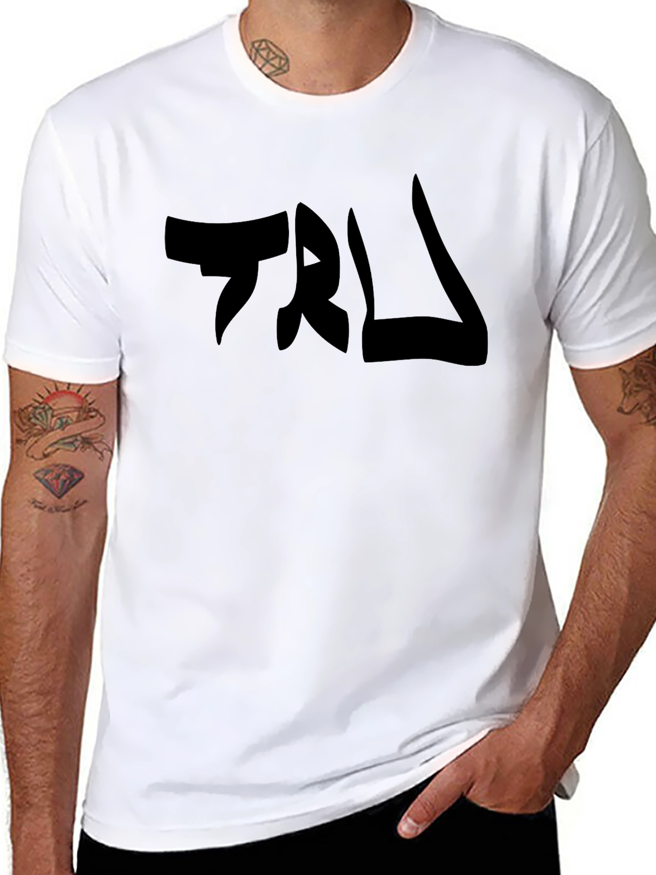 Mens Black TRL Graphic Tee - Casual Style