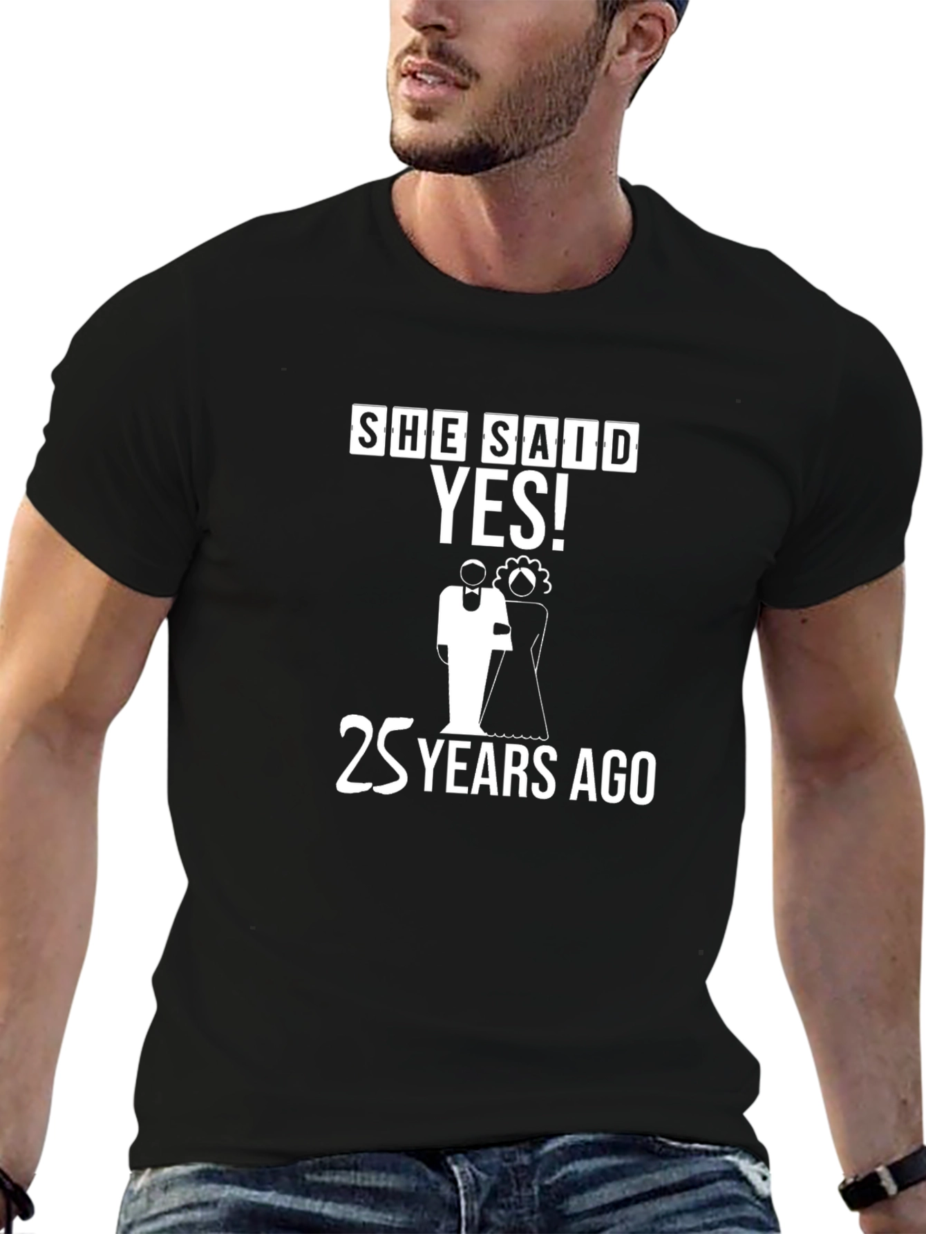 She Said Yes! 25 Years Ago Anniversary T-Shirt