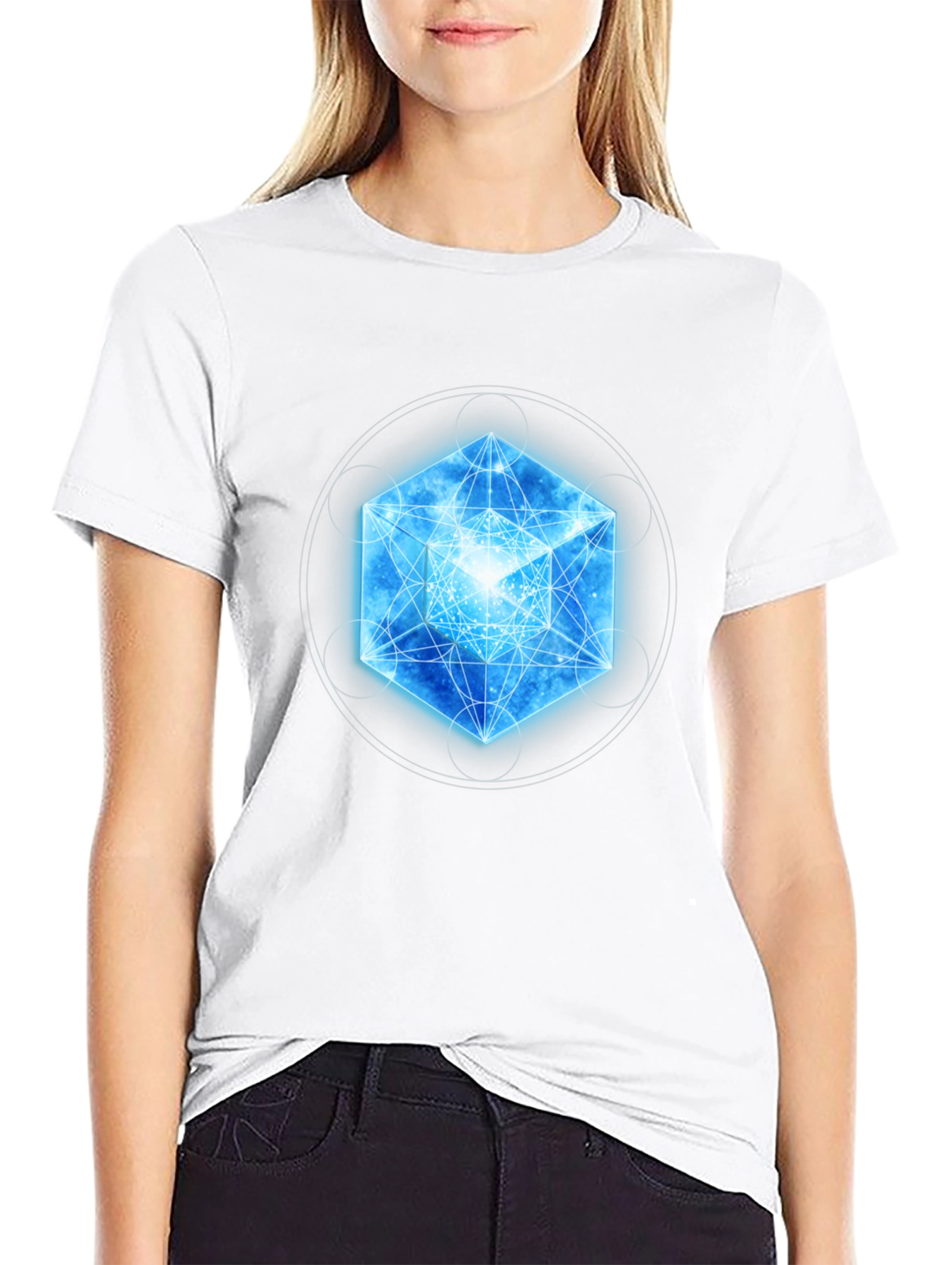 Geometric Cube T-Shirt - Unique Design
