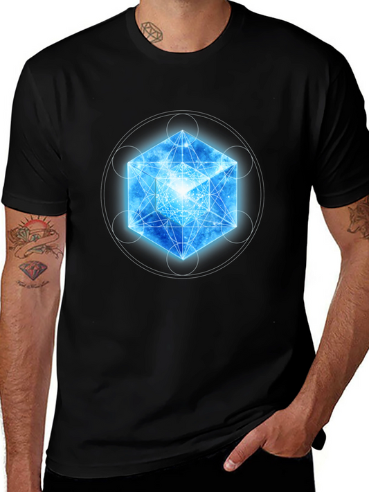 Geometric Cube T-Shirt - Unique Design
