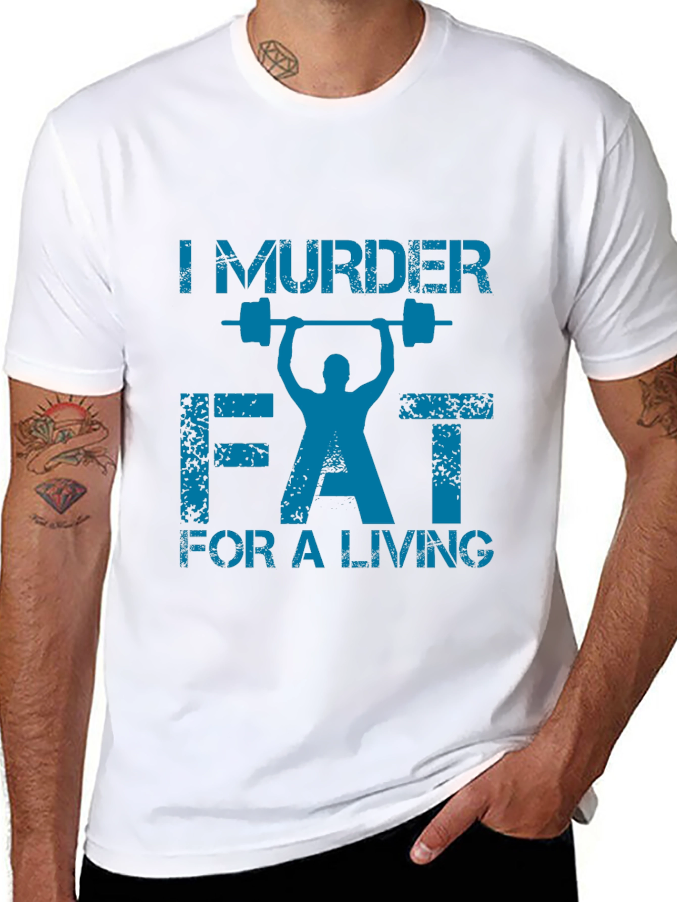 I Murder Fat for a Living Gym T-Shirt