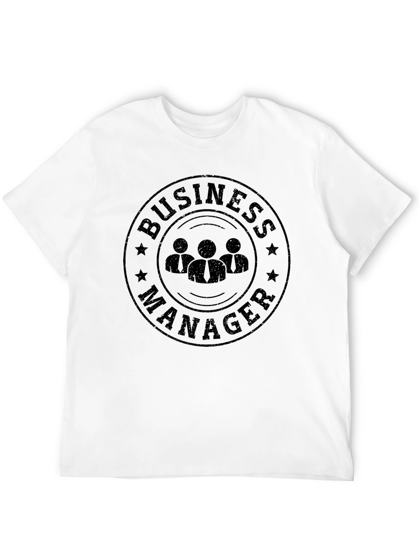 Business Manager Graphic T-Shirt - Black Crew Neck
