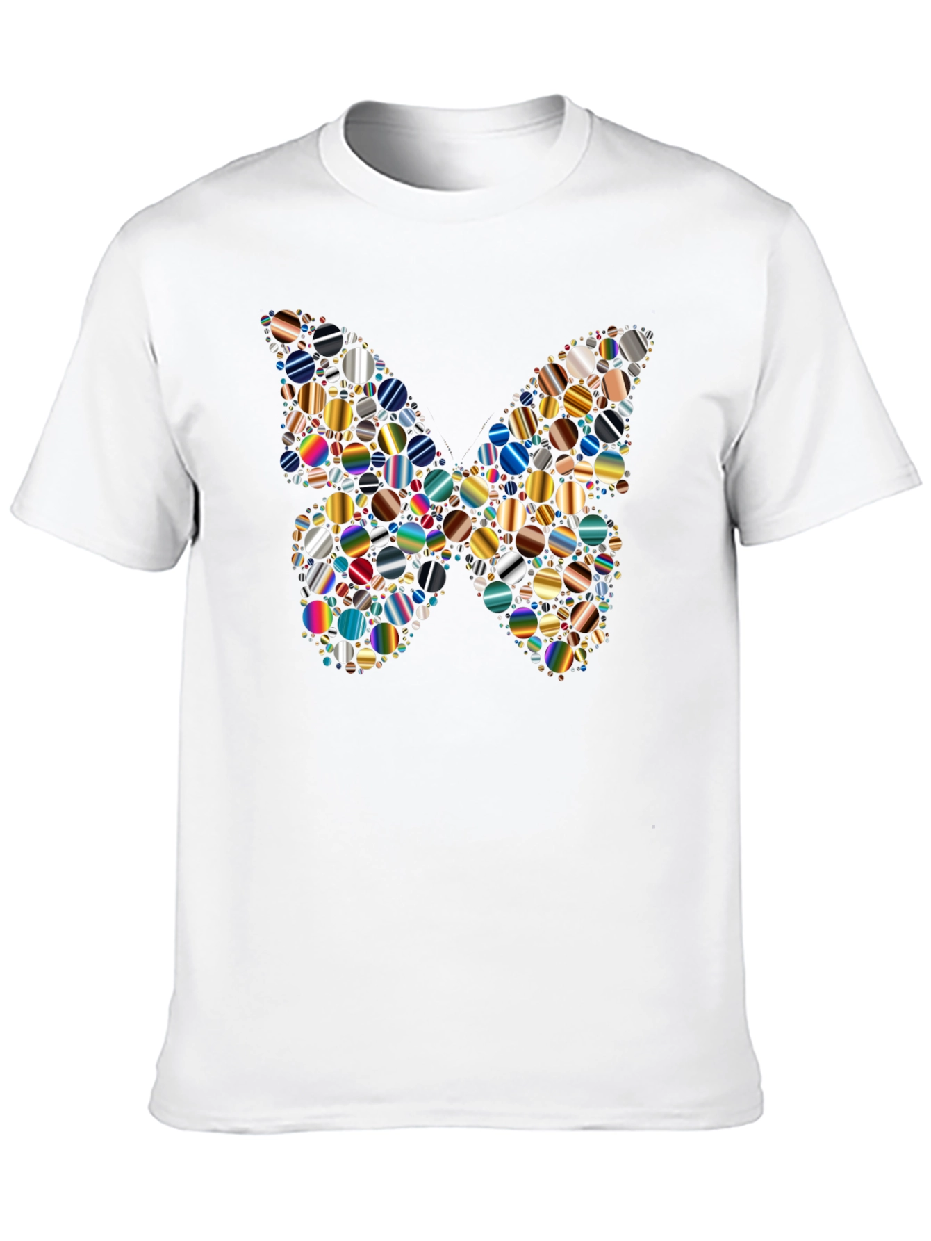 Butterfly Pattern Mens Graphic T-Shirt