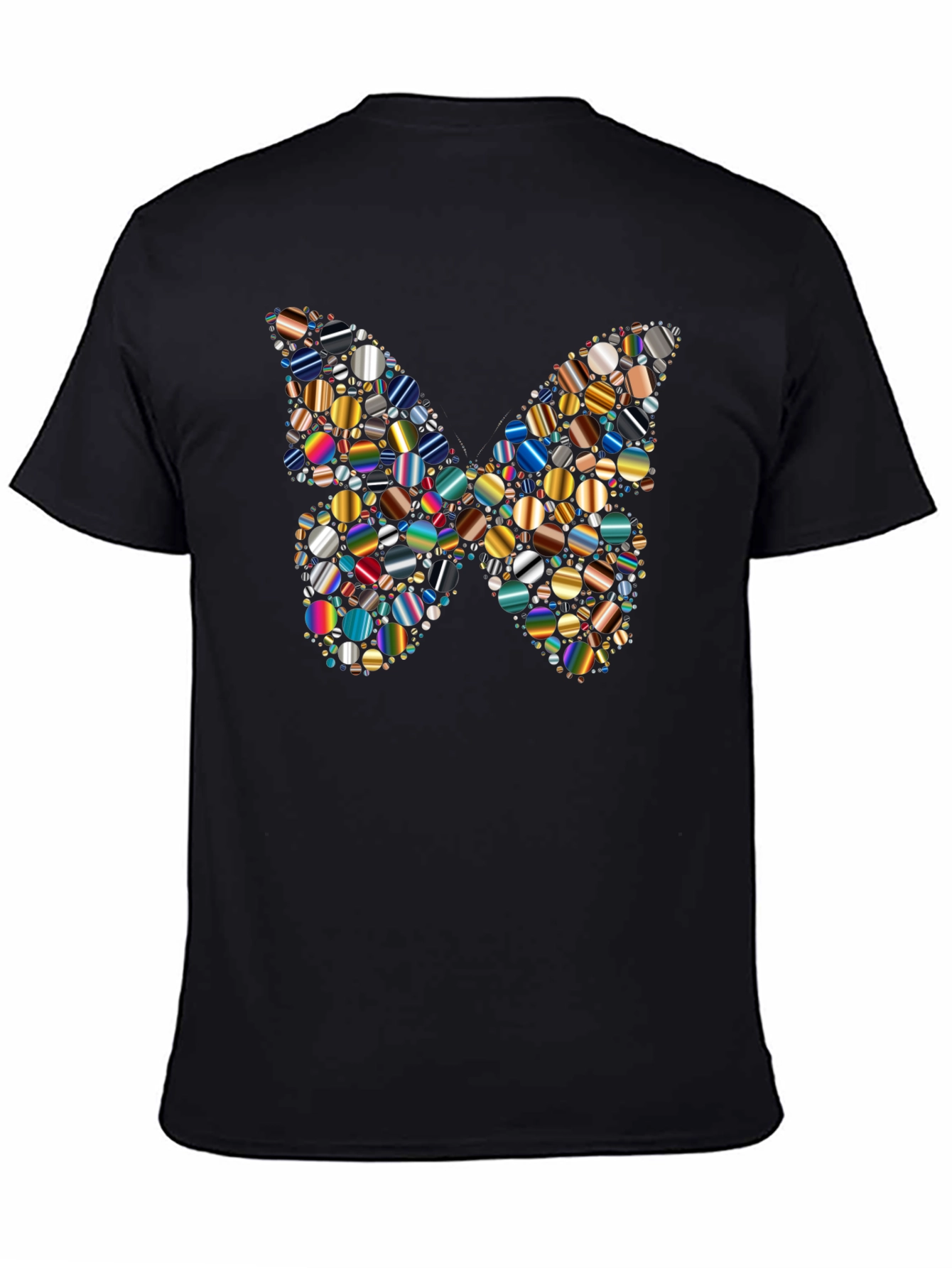 Butterfly Pattern Mens Graphic T-Shirt