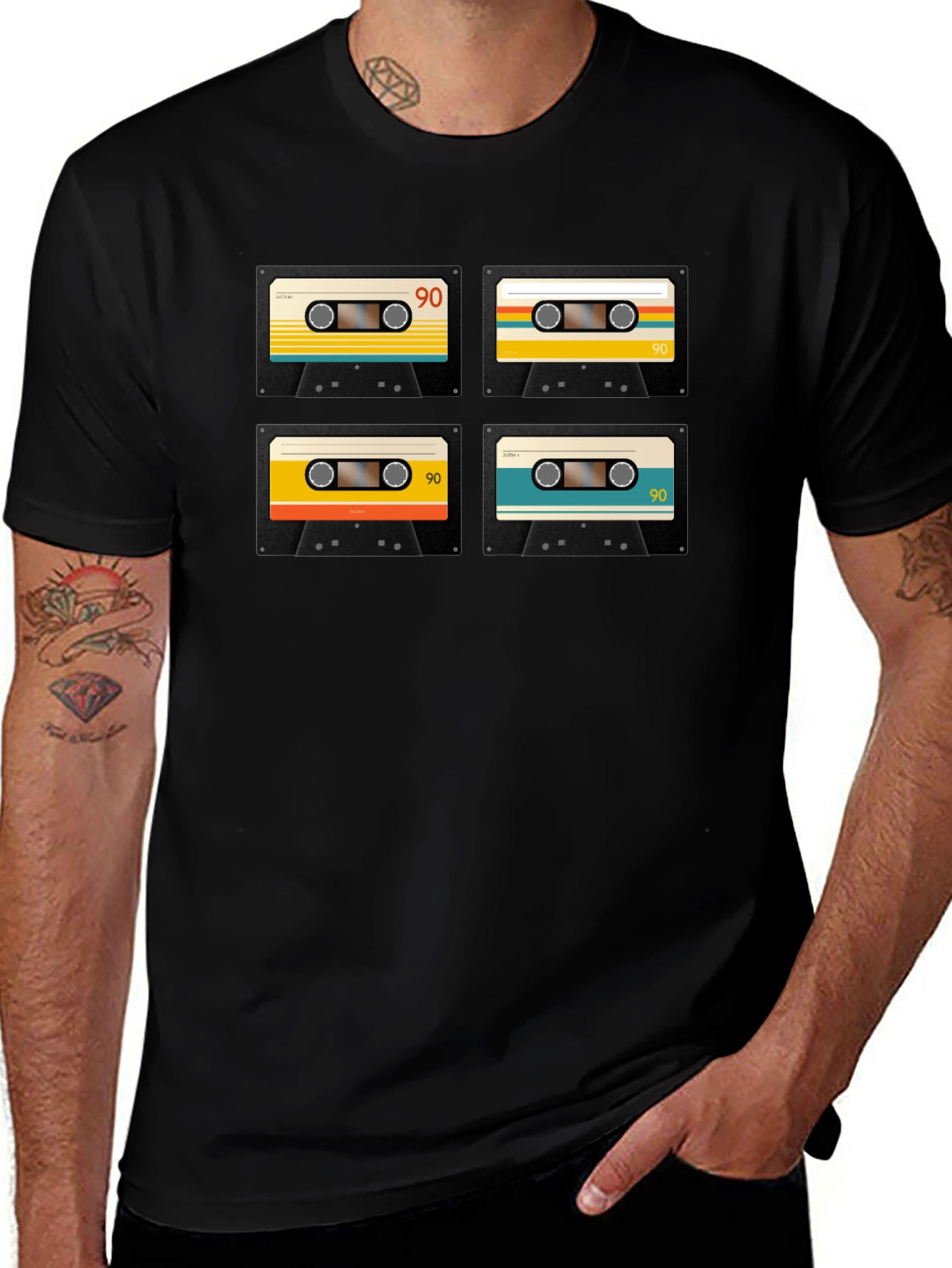 Retro Cassette Tape Graphic T-Shirt - 90s Nostalgia