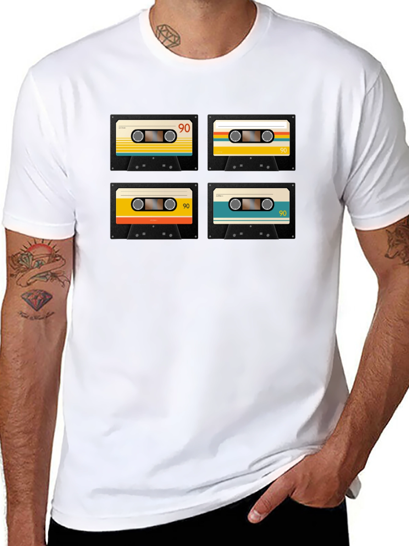 Retro Cassette Tape Graphic T-Shirt - 90s Nostalgia