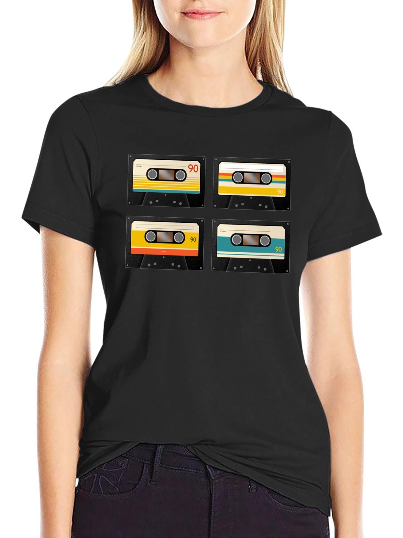 Retro Cassette Tape Graphic T-Shirt - 90s Nostalgia