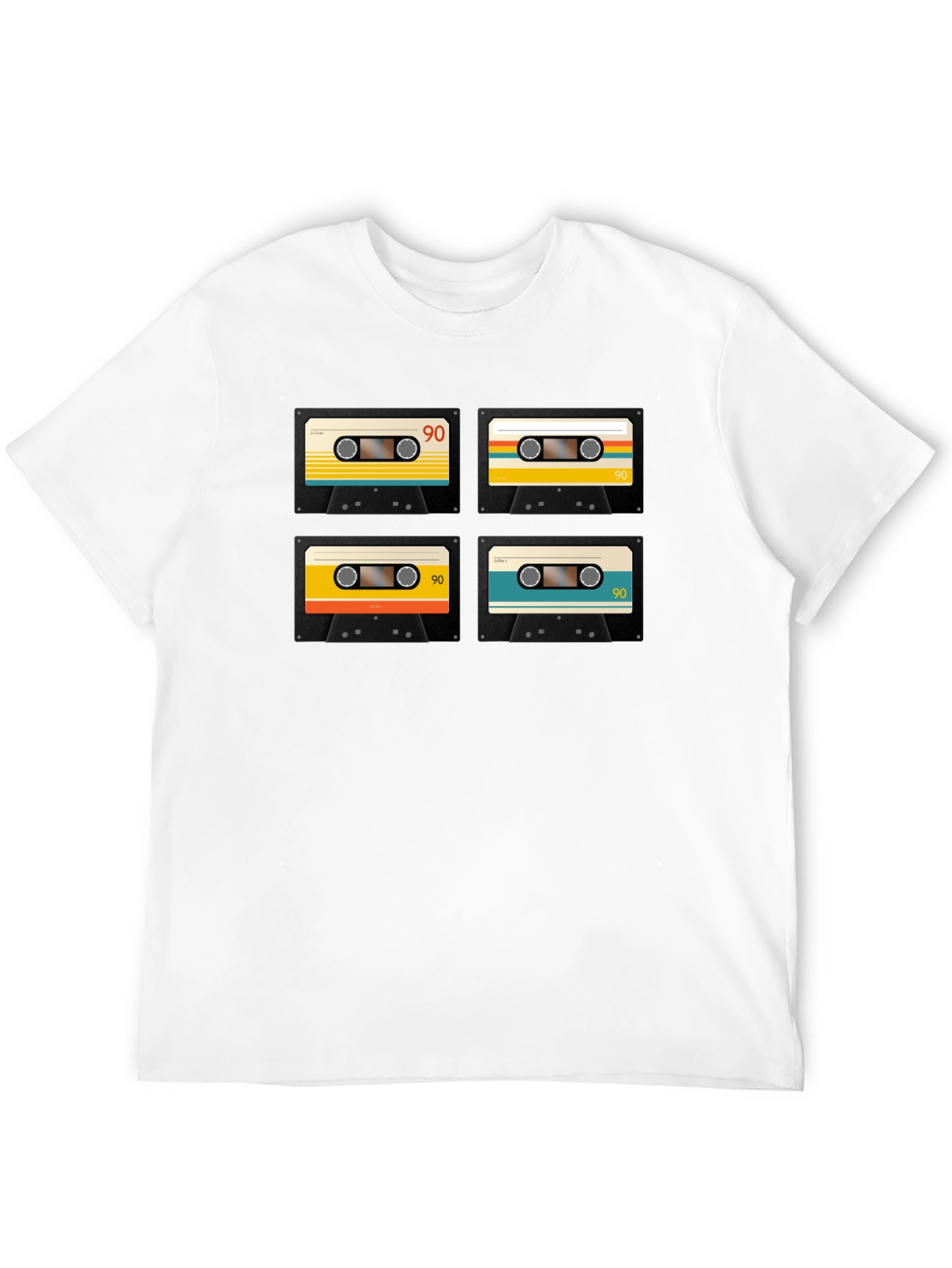 Retro Cassette Tape Graphic T-Shirt - 90s Nostalgia