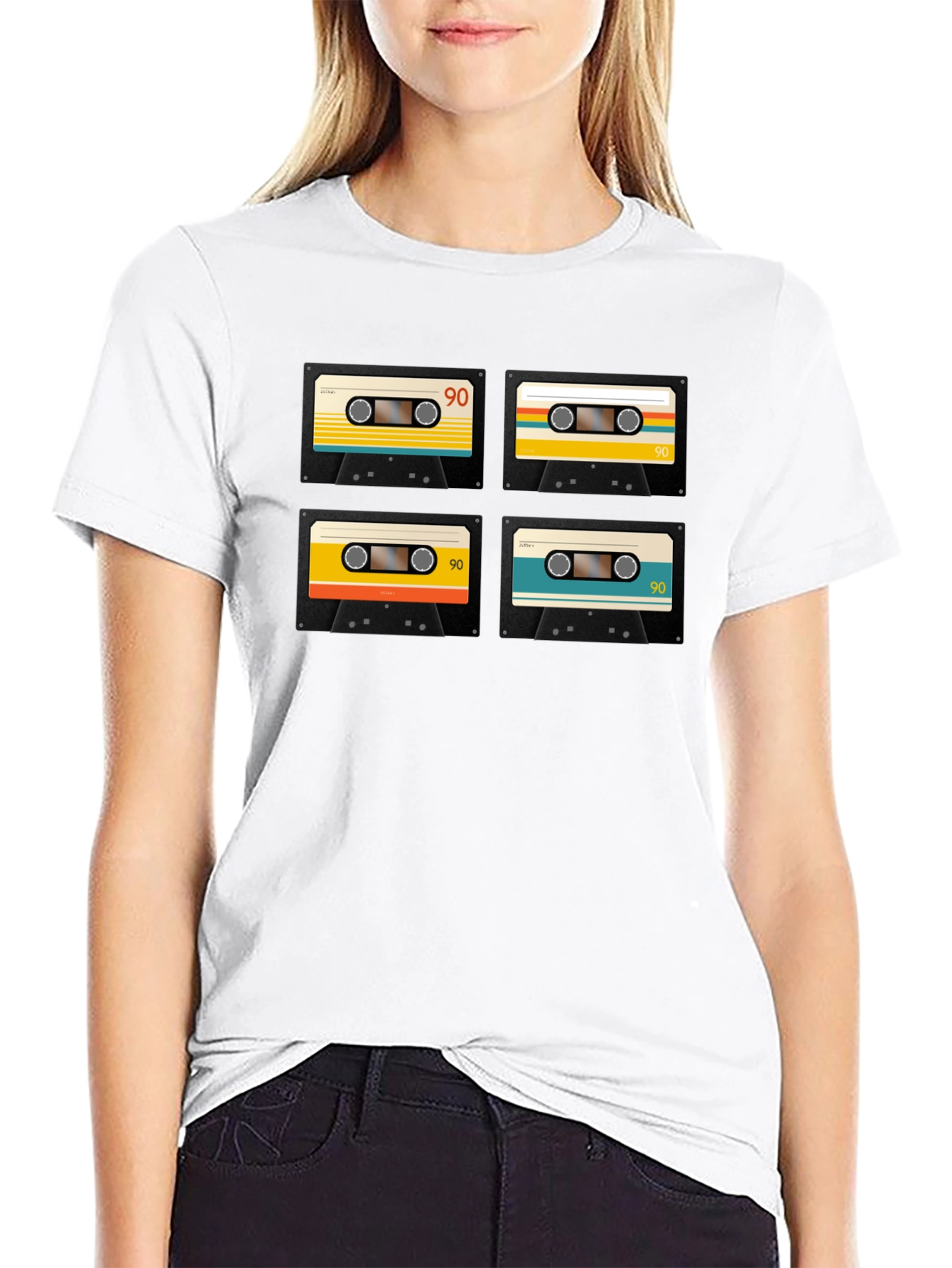 Retro Cassette Tape Graphic T-Shirt - 90s Nostalgia
