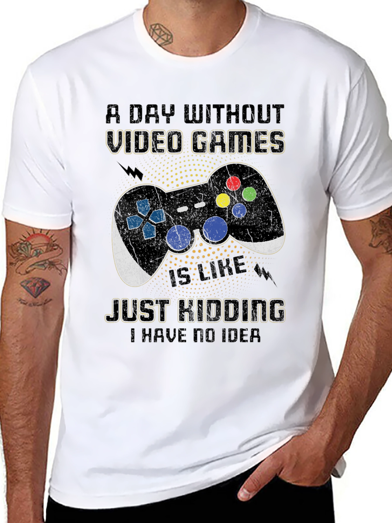 Funny Video Game T-Shirt - A Day Without Games
