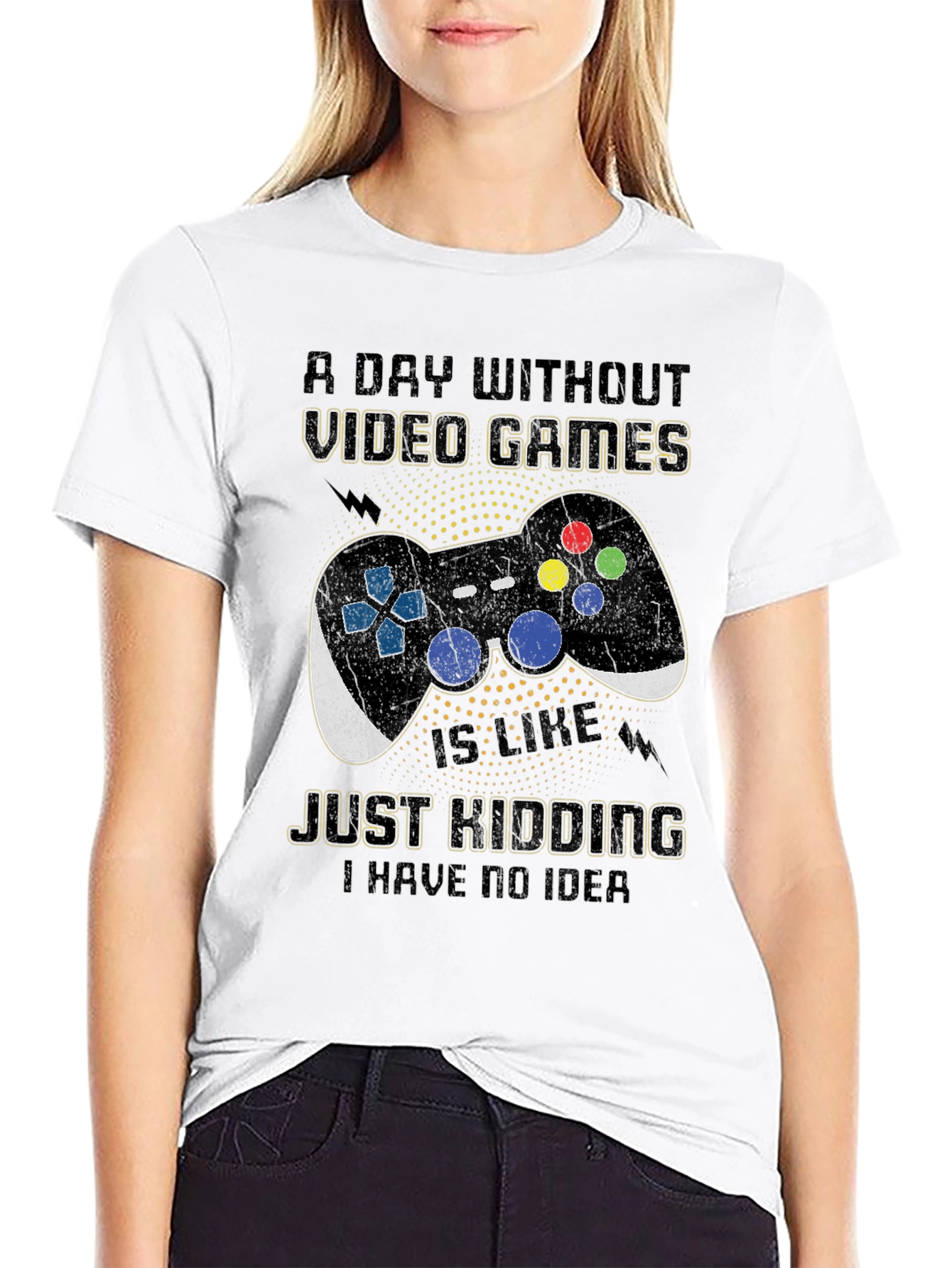 Funny Video Game T-Shirt - A Day Without Games