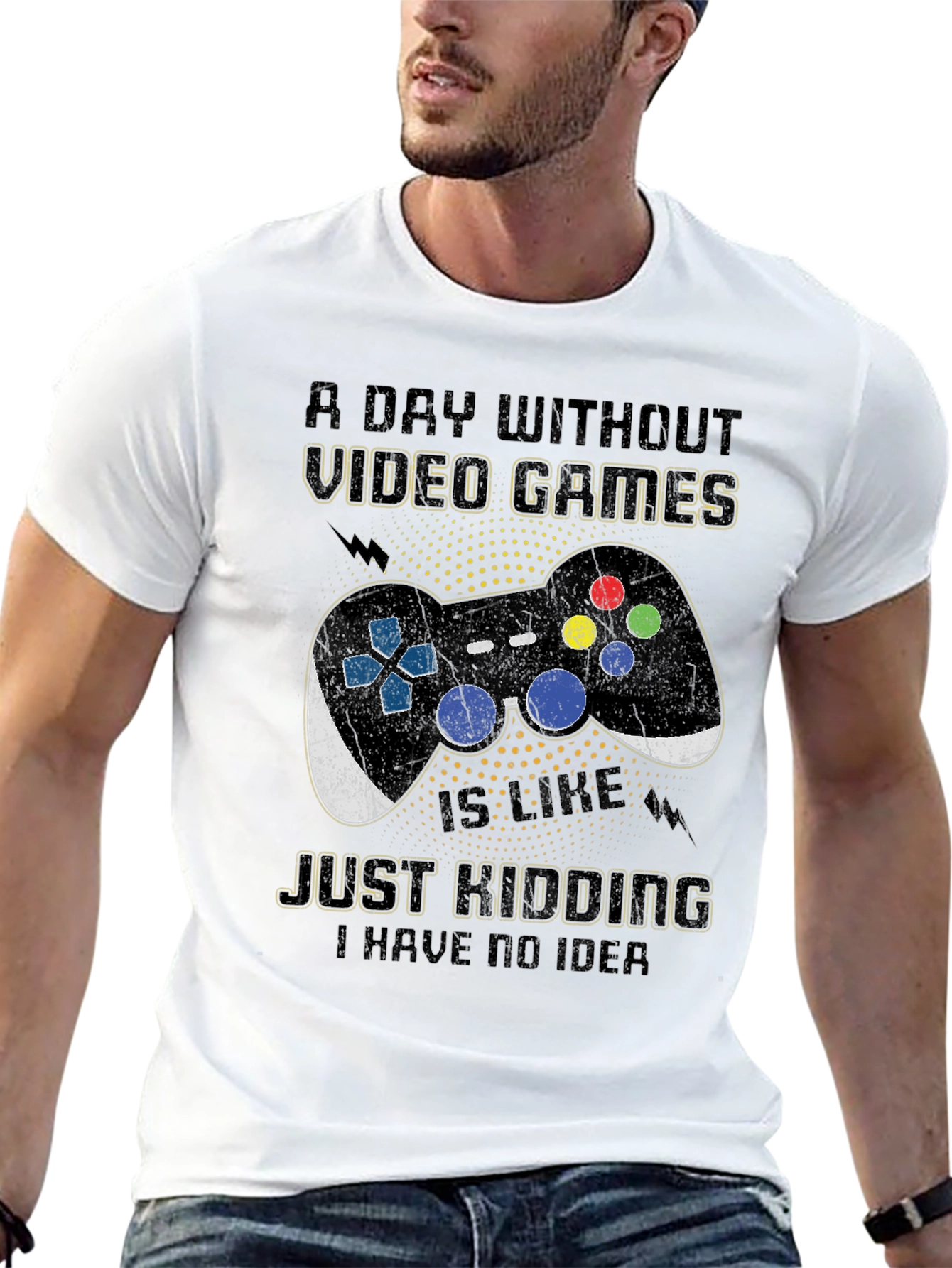 Funny Video Game T-Shirt - A Day Without Games