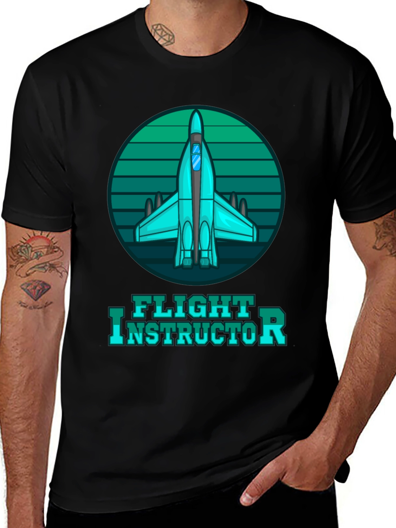 Flight Instructor Tee - Airplane Graphic