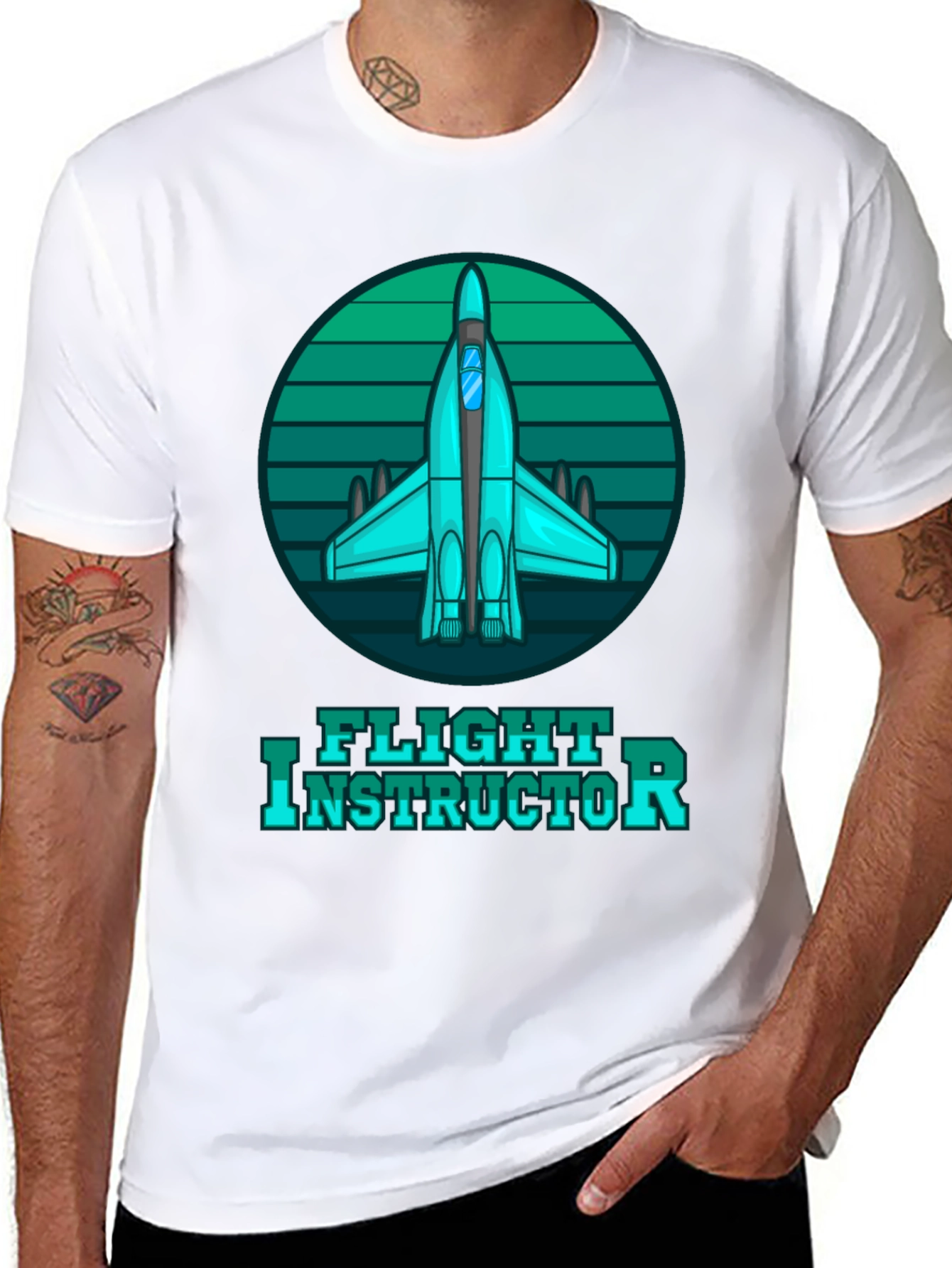 Flight Instructor Tee - Airplane Graphic