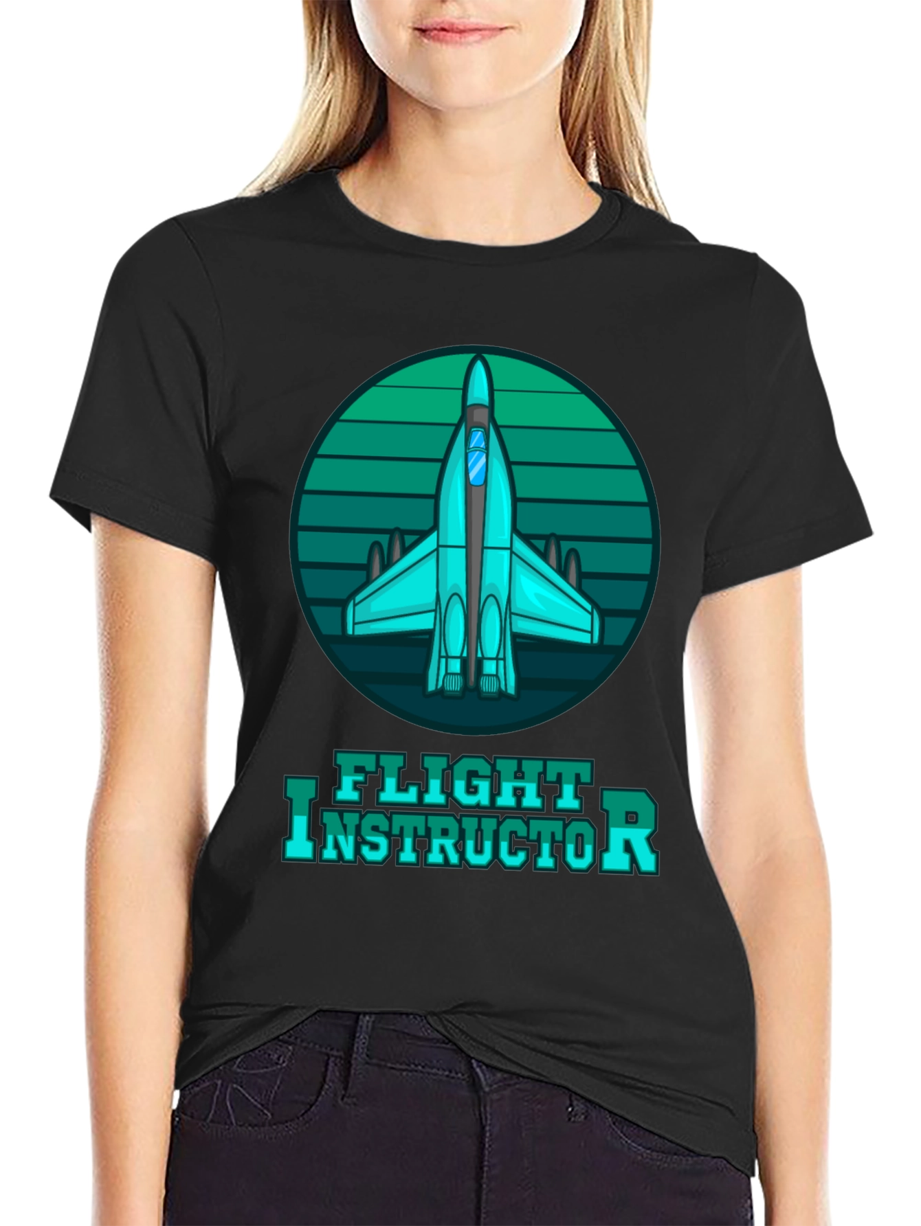 Flight Instructor Tee - Airplane Graphic