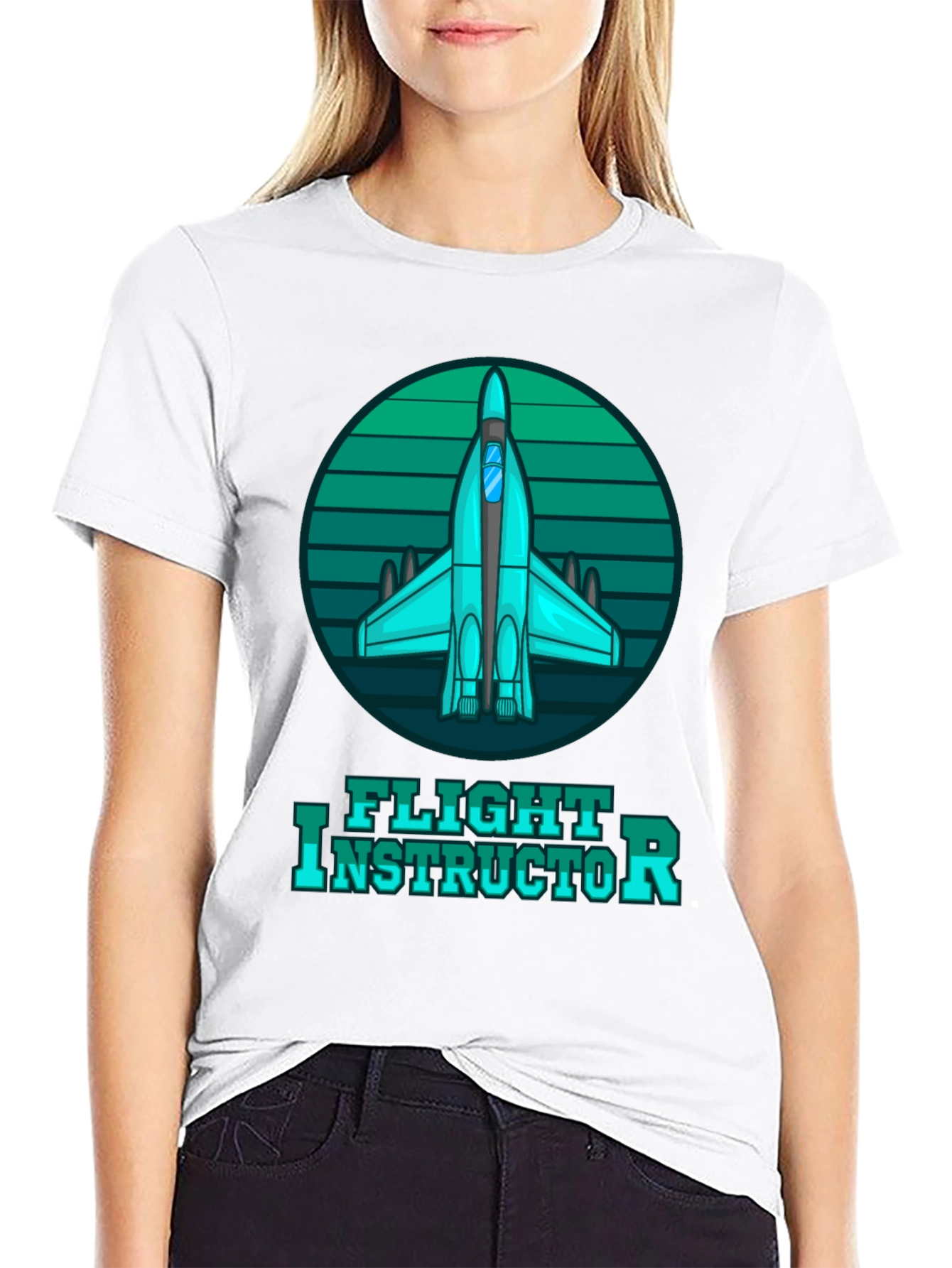 Flight Instructor Tee - Airplane Graphic