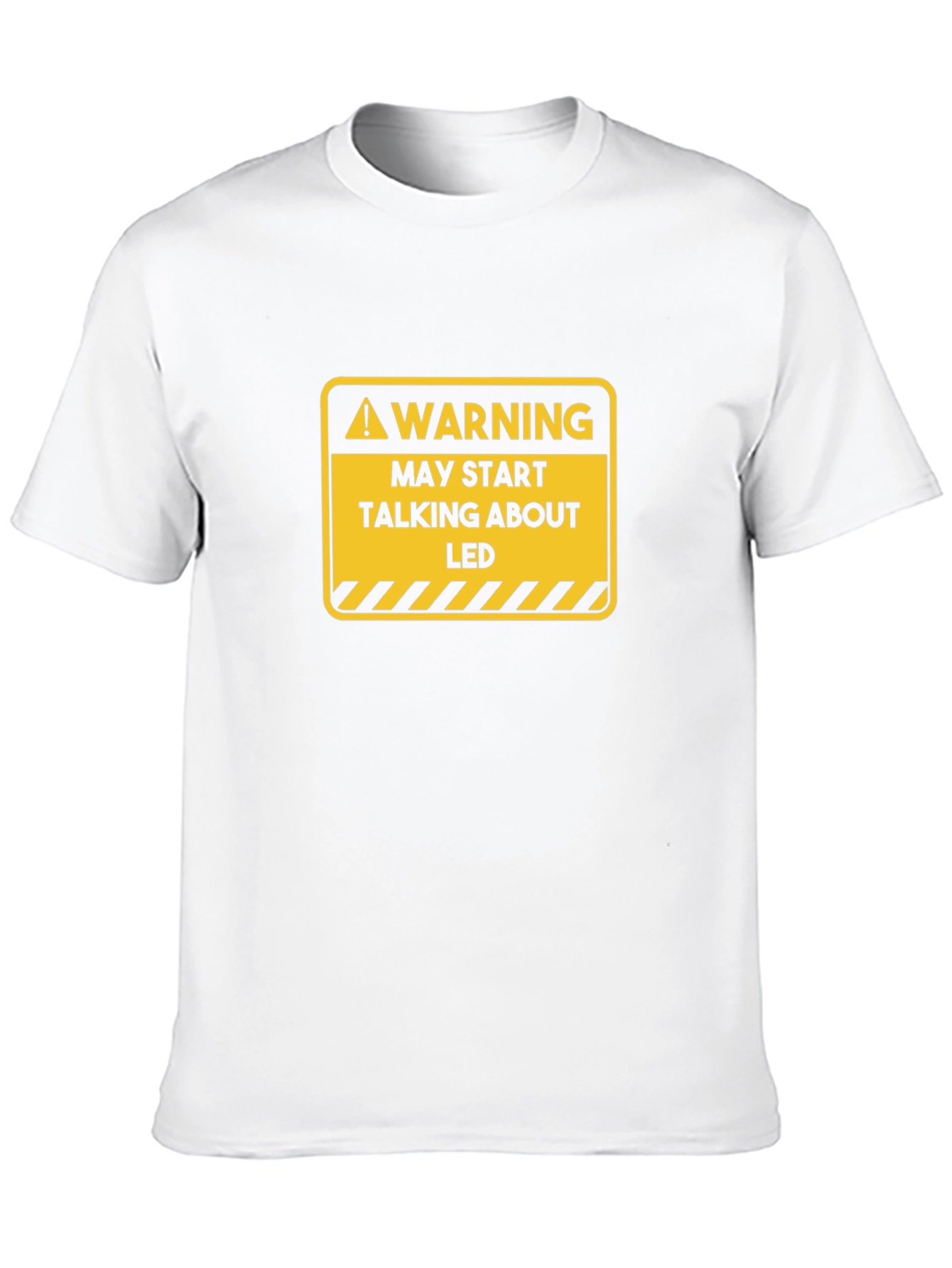 Warning May Start Talking About LED T-Shirt