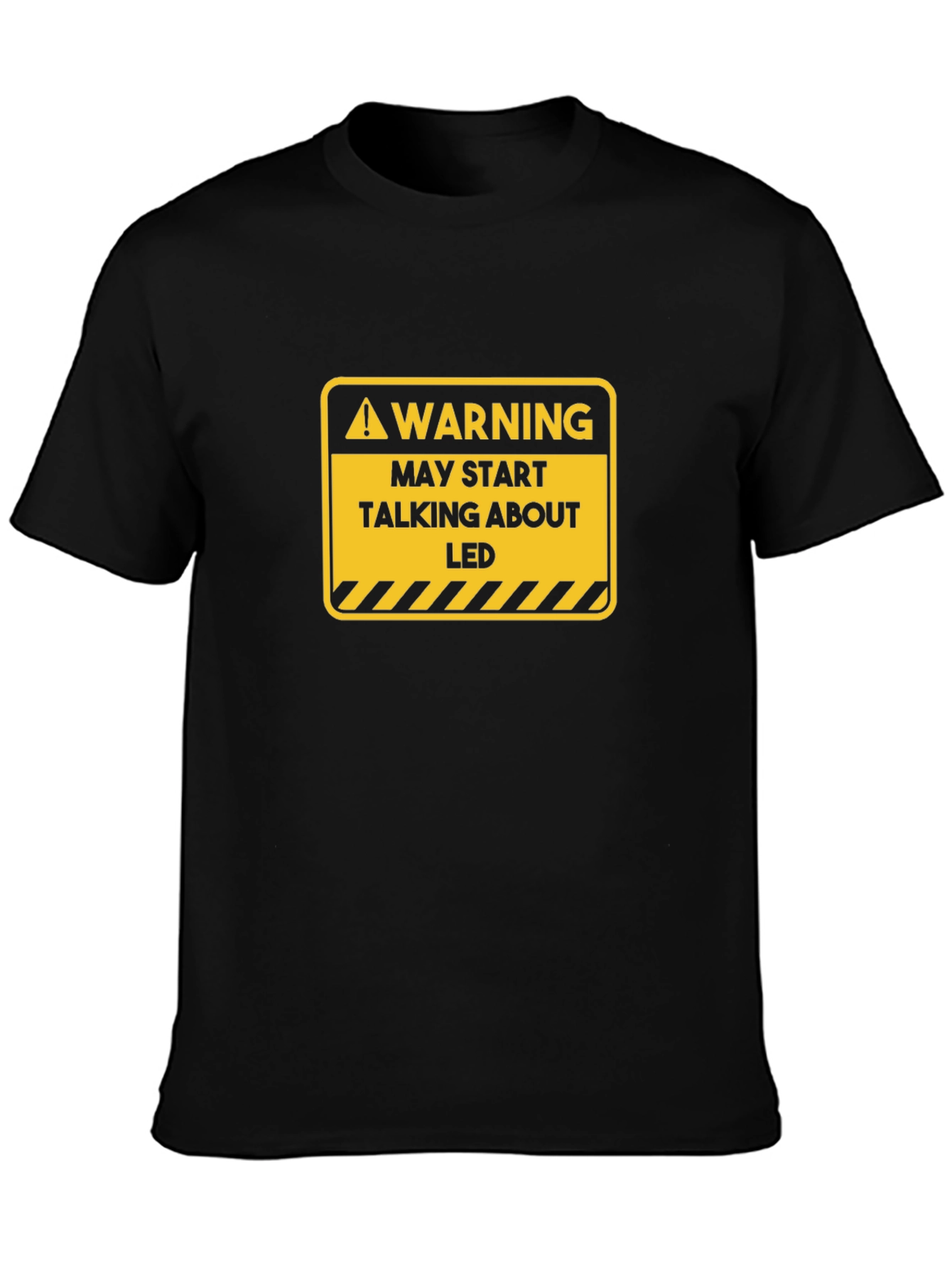 Warning May Start Talking About LED T-Shirt