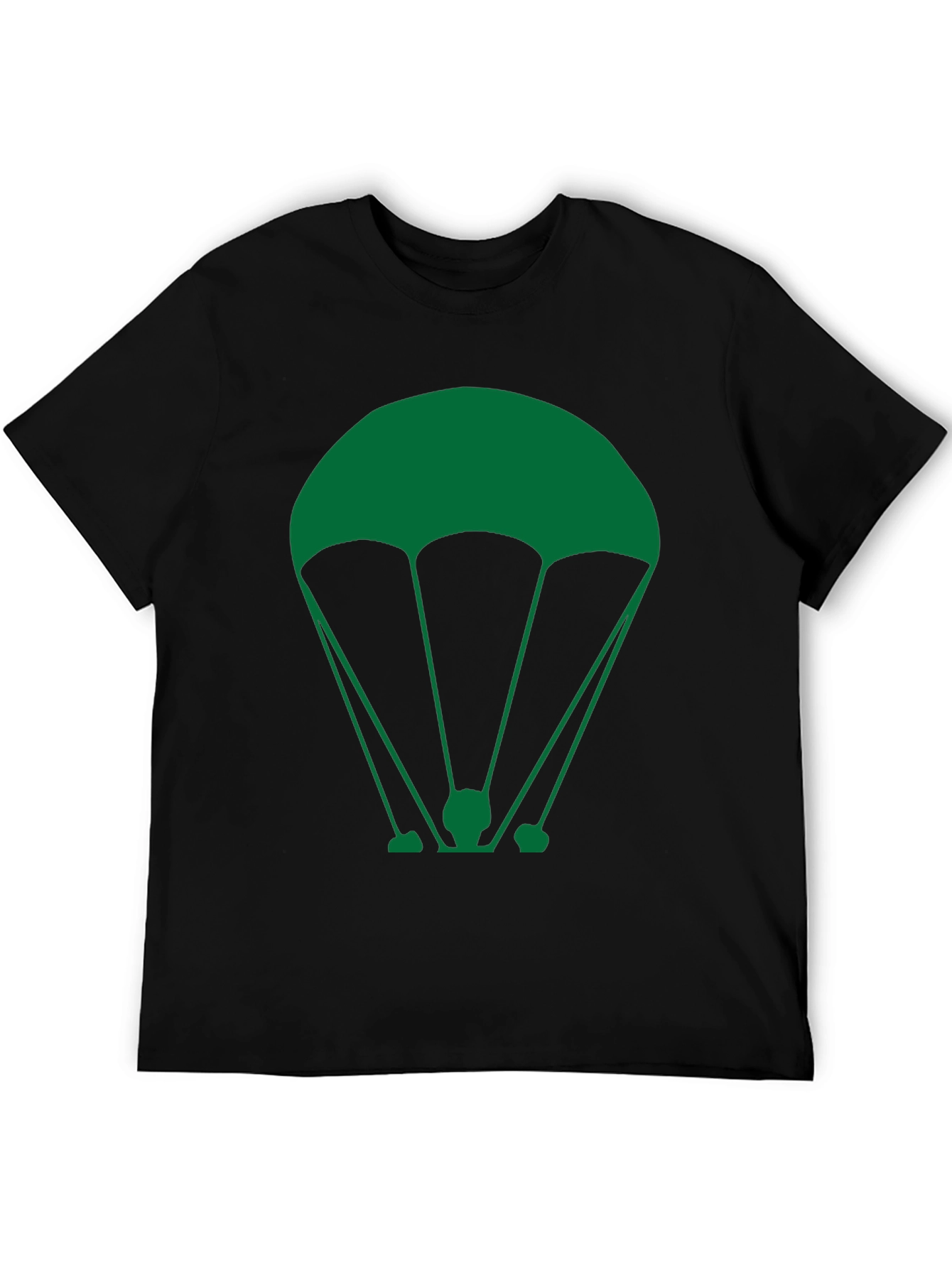 Parachute Graphic T-Shirt - Black Cotton Tee