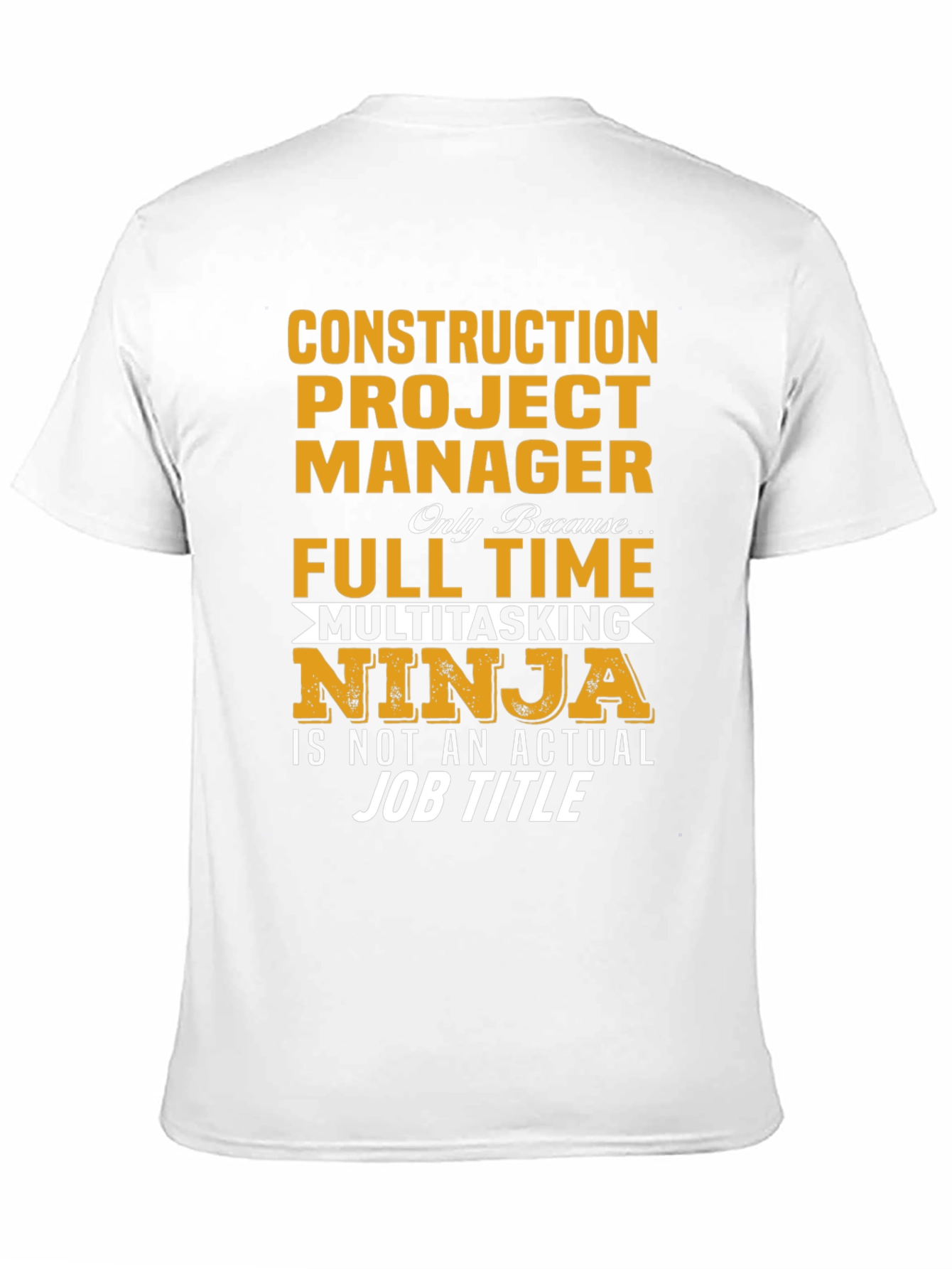 Construction Project Manager Ninja T-Shirt