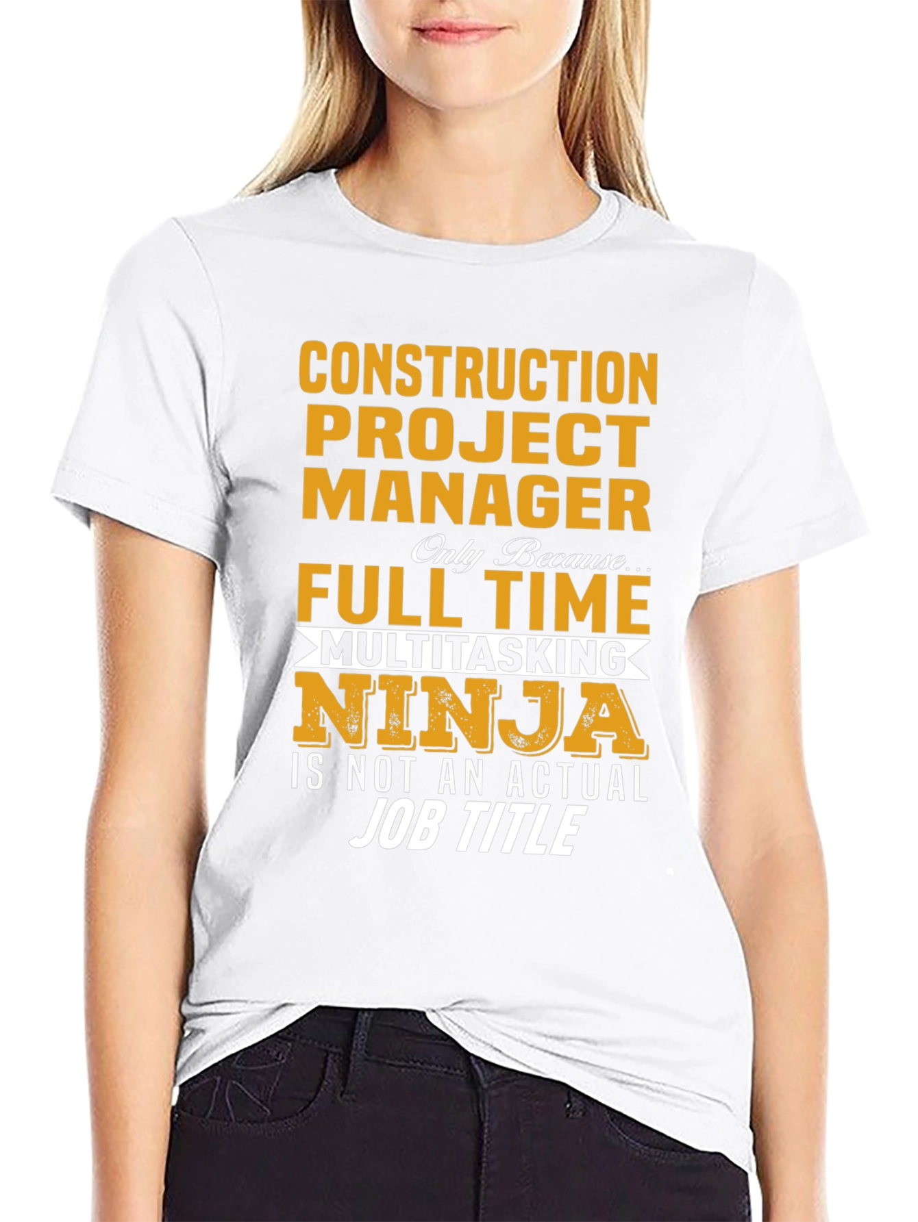 Construction Project Manager Ninja T-Shirt