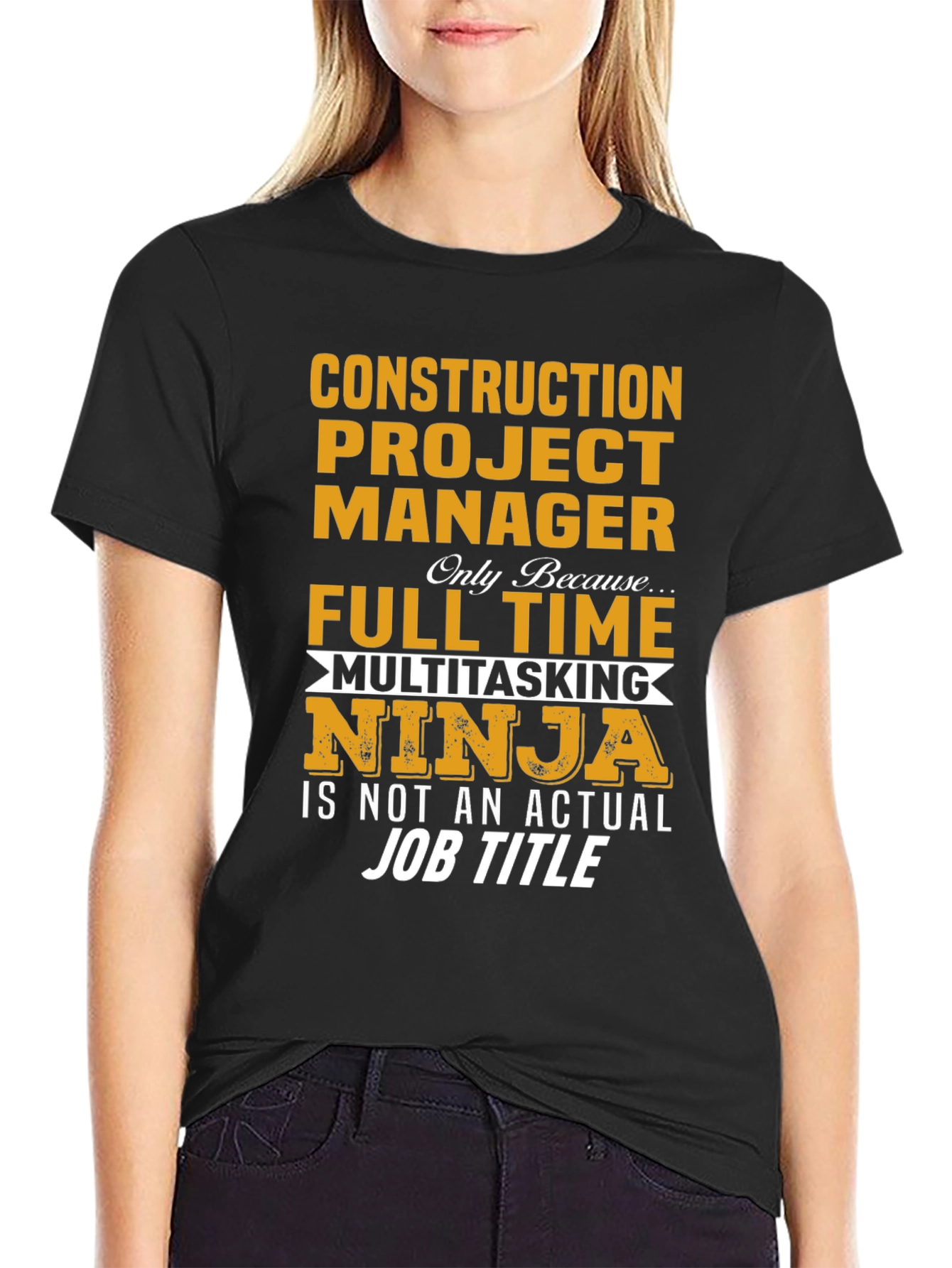 Construction Project Manager Ninja T-Shirt