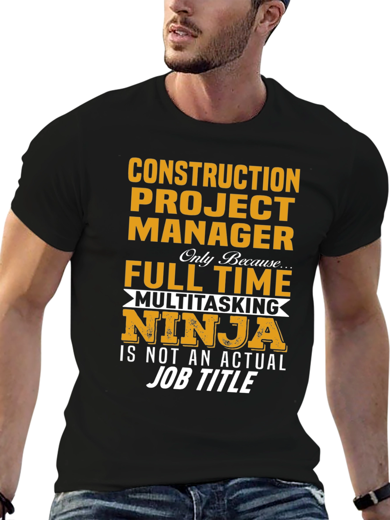 Construction Project Manager Ninja T-Shirt