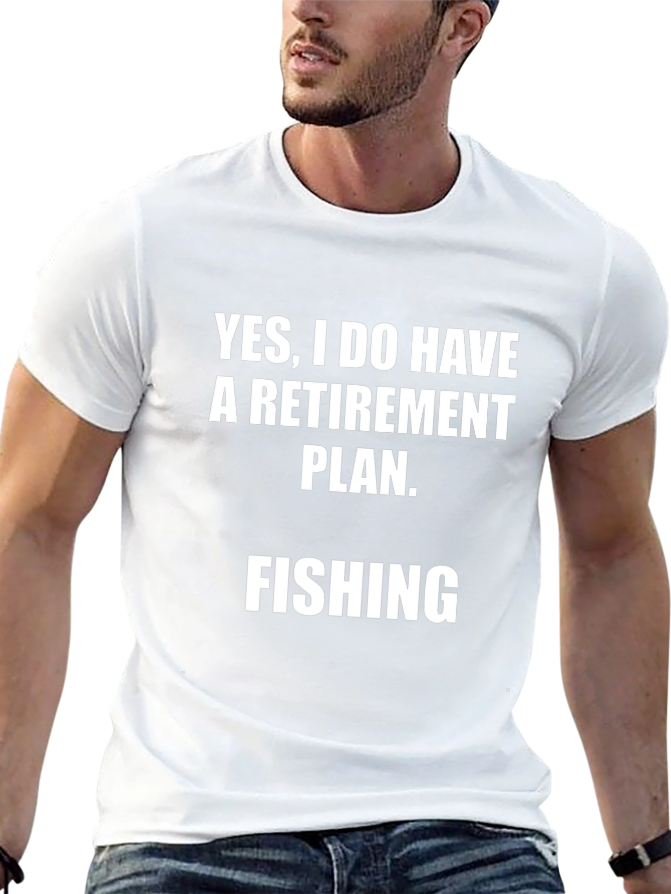 Fishing Retirement Plan T-Shirt - Black