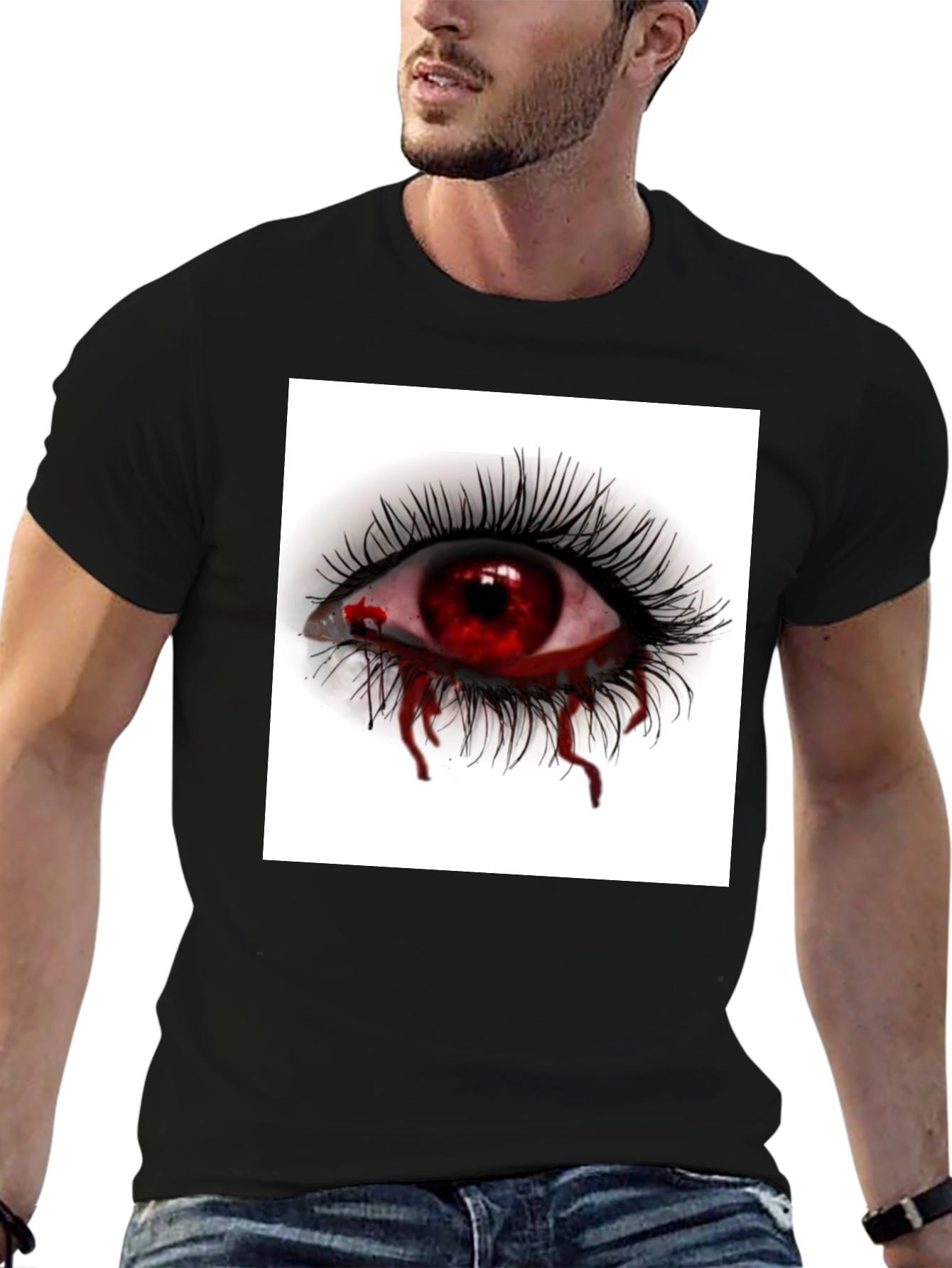 Bleeding Eye Graphic Tee - Edgy Style