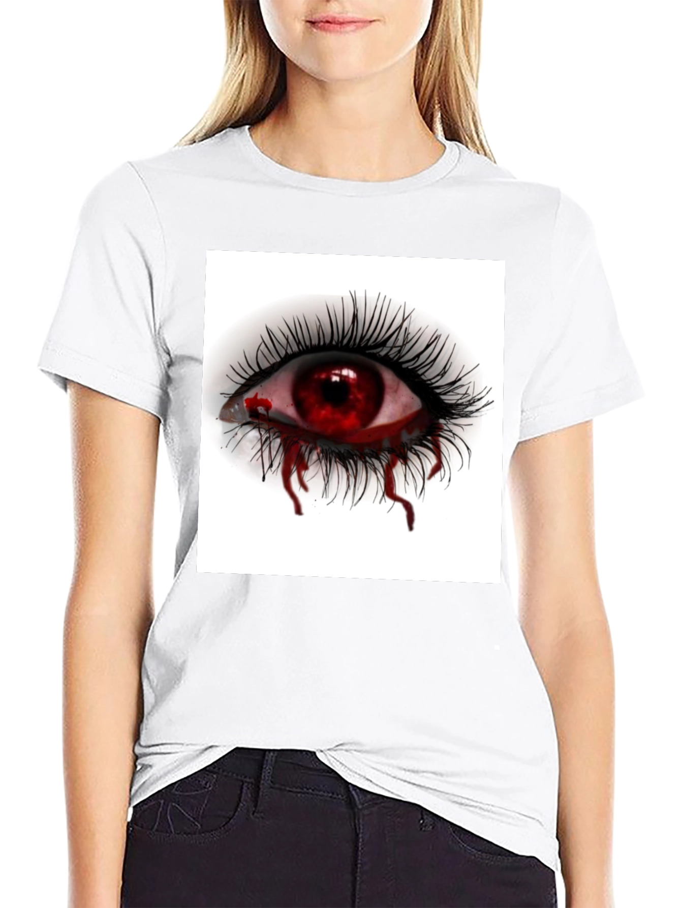 Bleeding Eye Graphic Tee - Edgy Style
