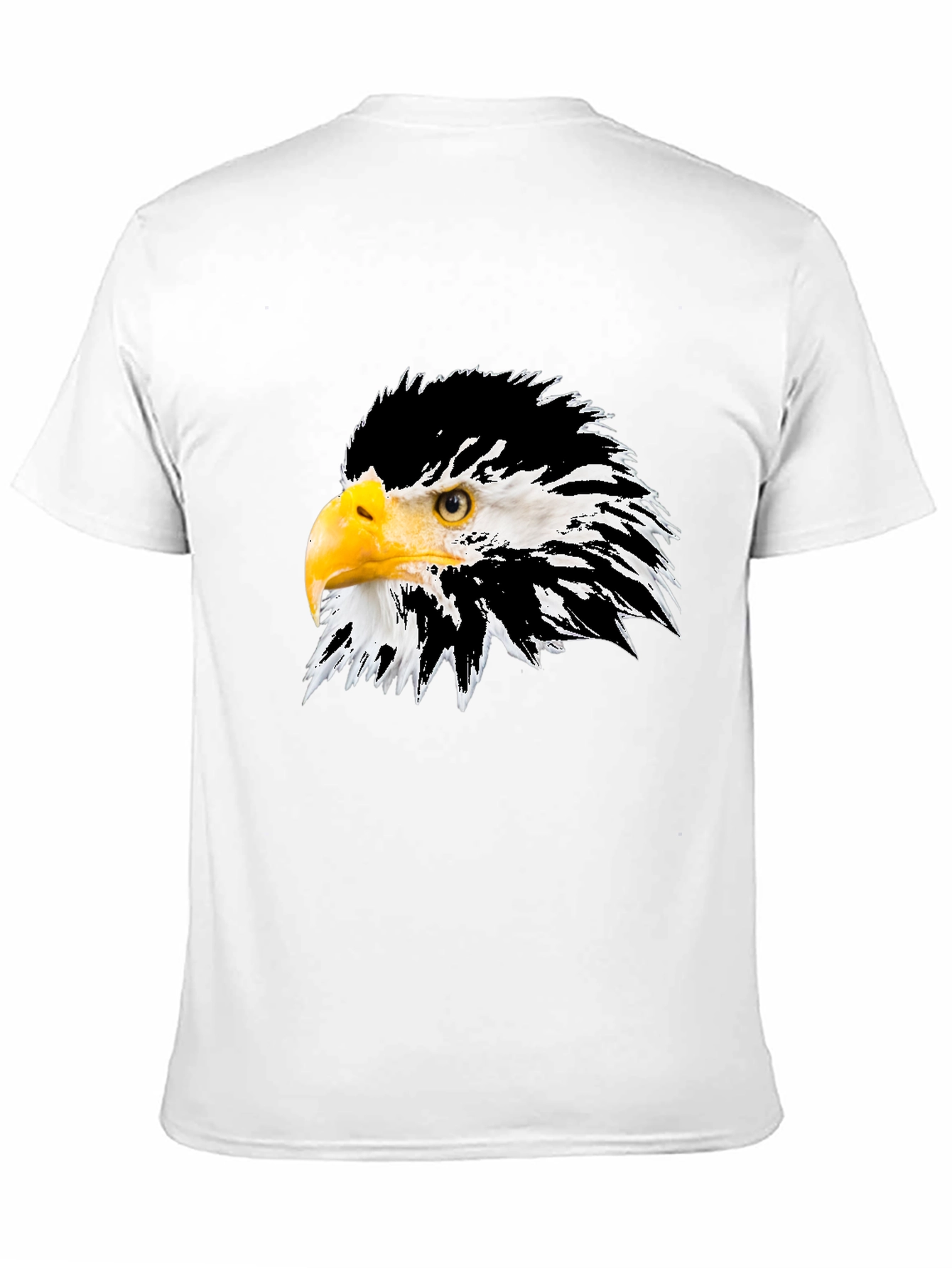Bold Eagle Graphic Tee - Black Cotton Blend