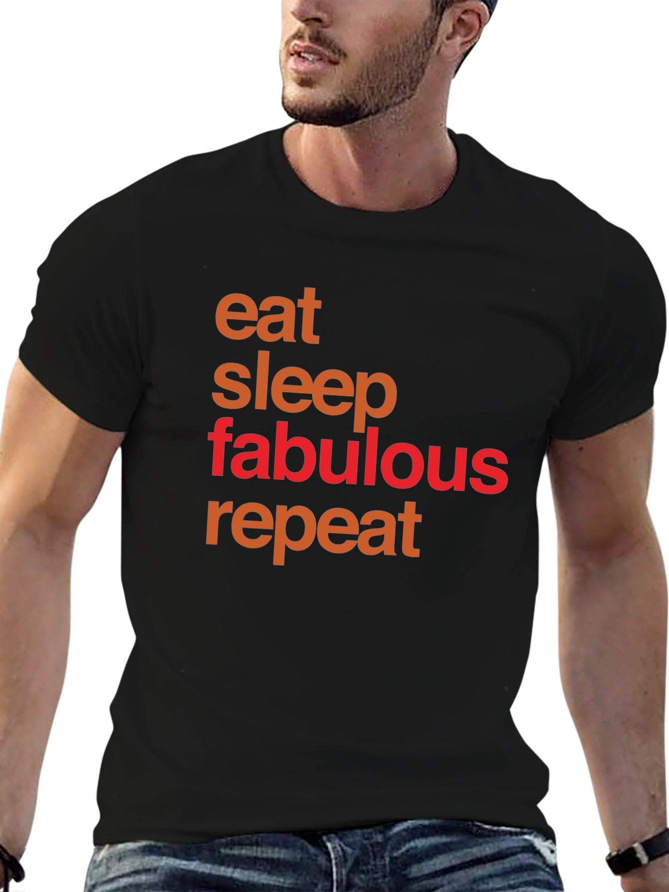 Eat Sleep Fabulous Repeat Graphic Tee