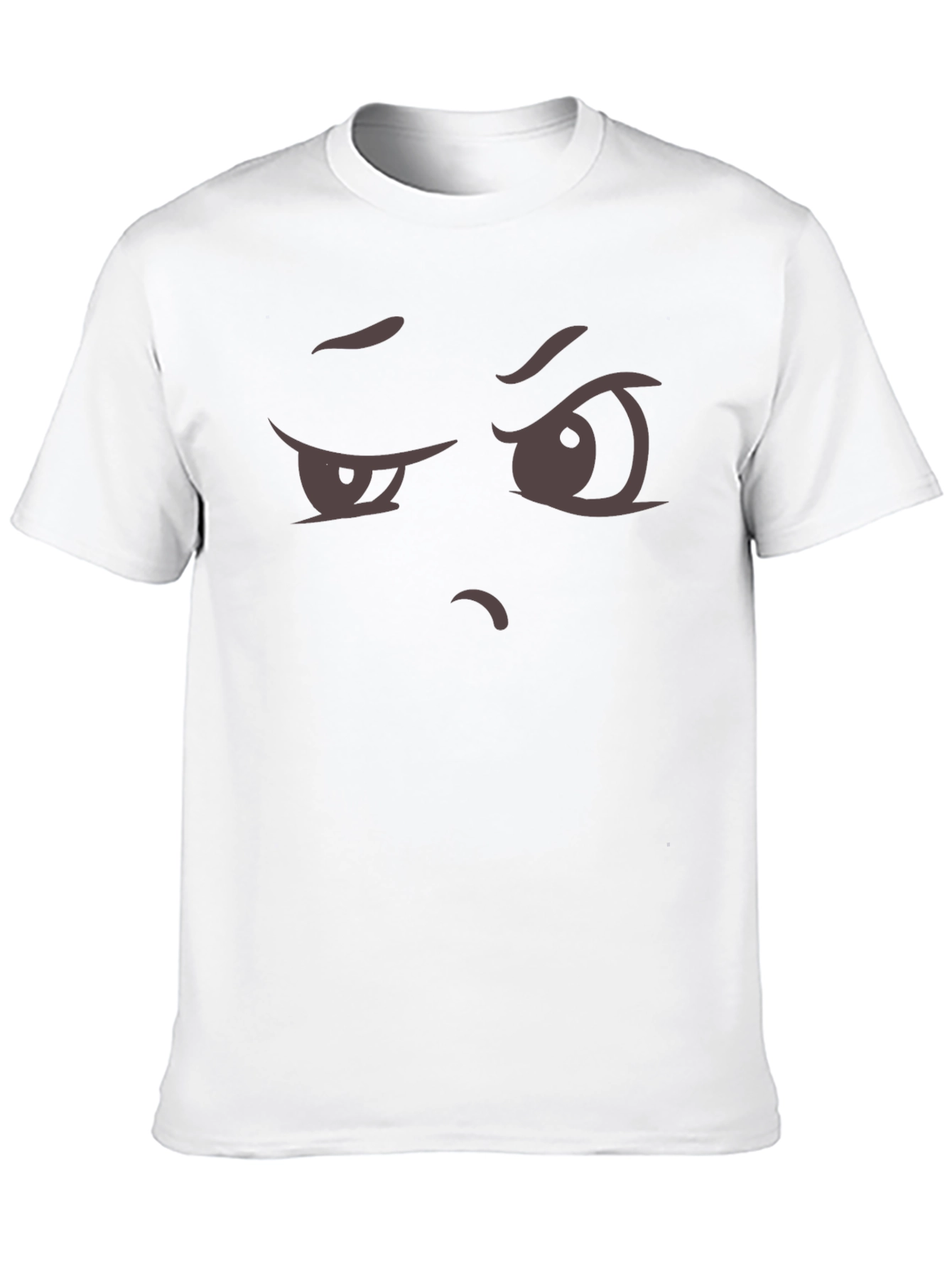 Skeptical Stare Graphic Tee - Funny Expression T-Shirt