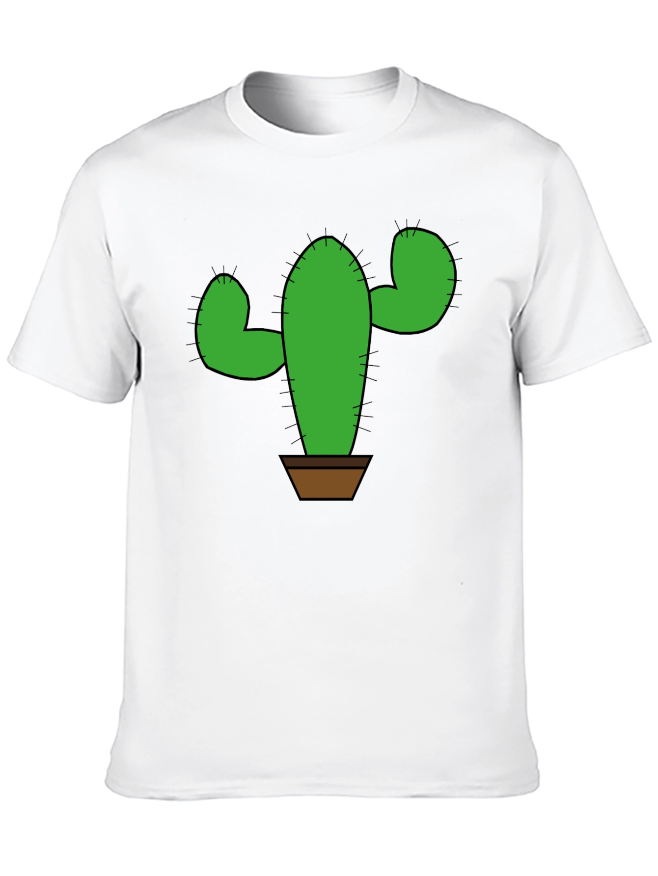 Cactus Graphic T-Shirt - Trendy Plant Lover Tee