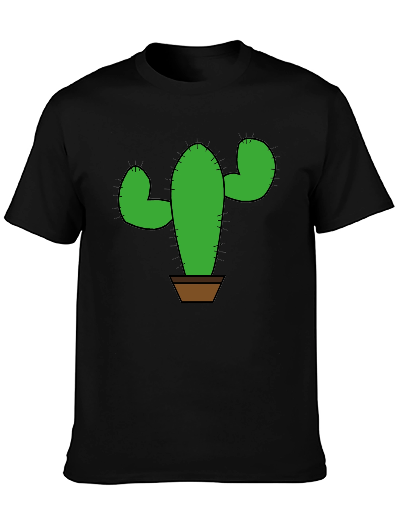 Cactus Graphic T-Shirt - Trendy Plant Lover Tee