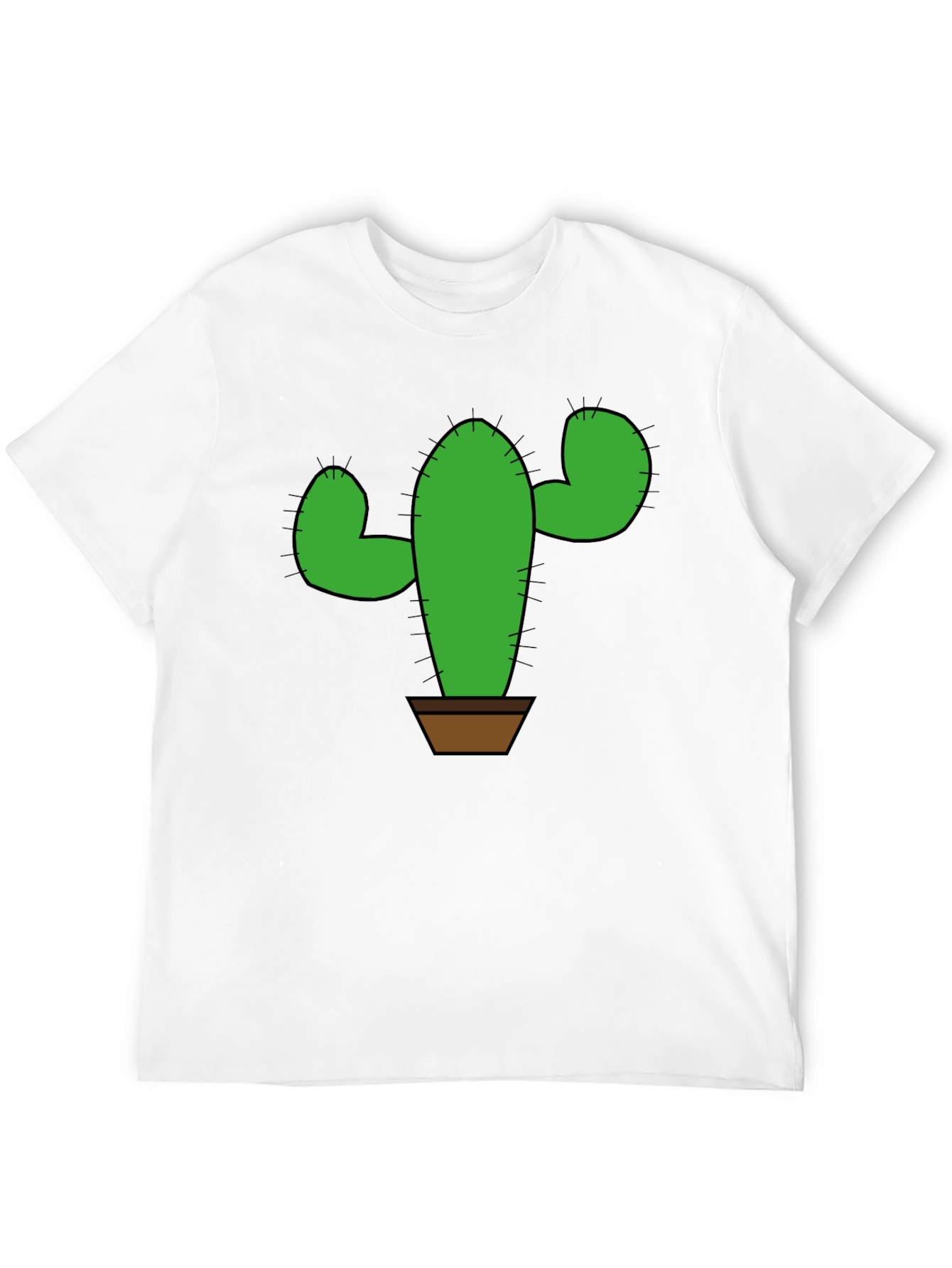 Cactus Graphic T-Shirt - Trendy Plant Lover Tee