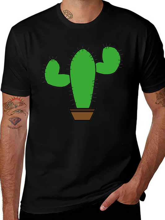 Cactus Graphic T-Shirt - Trendy Plant Lover Tee