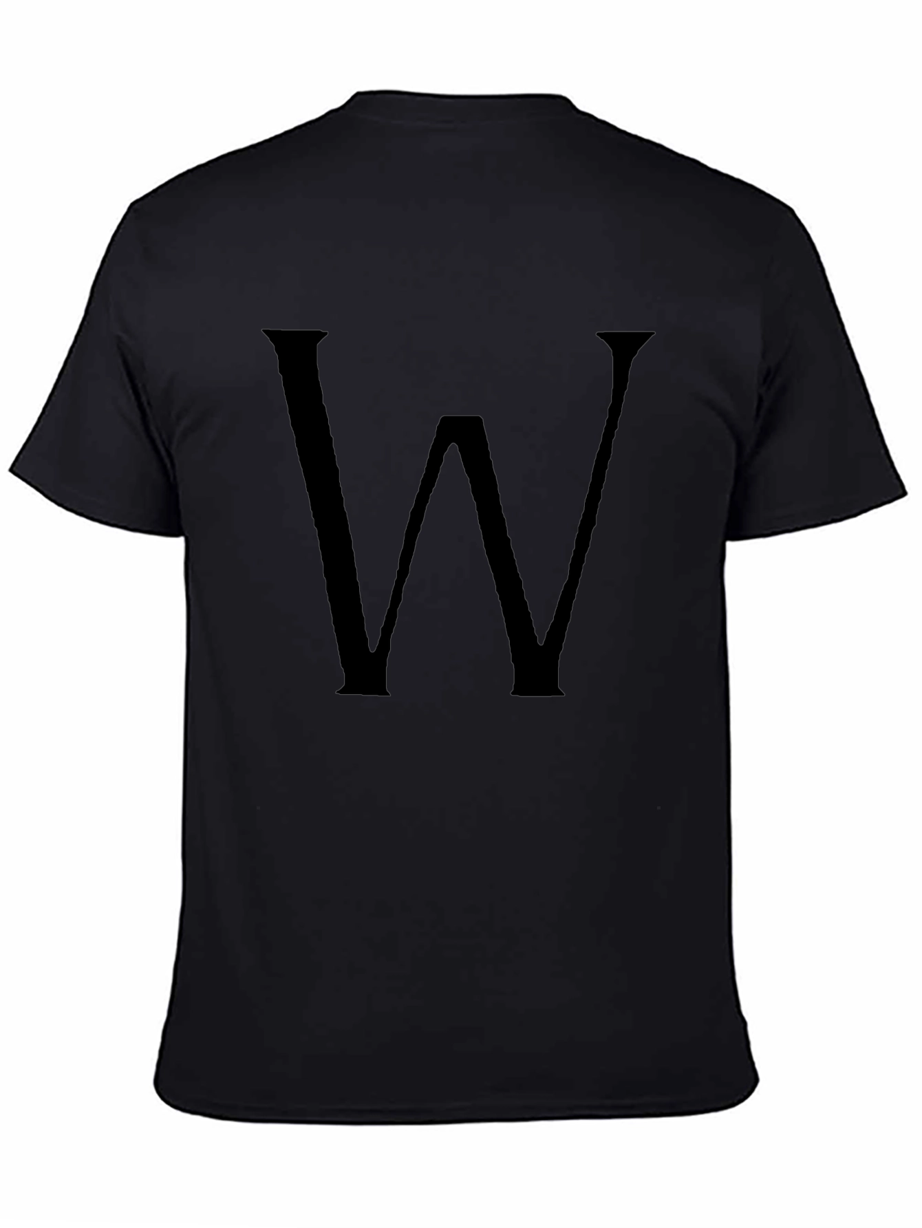 Statement W Black Tee