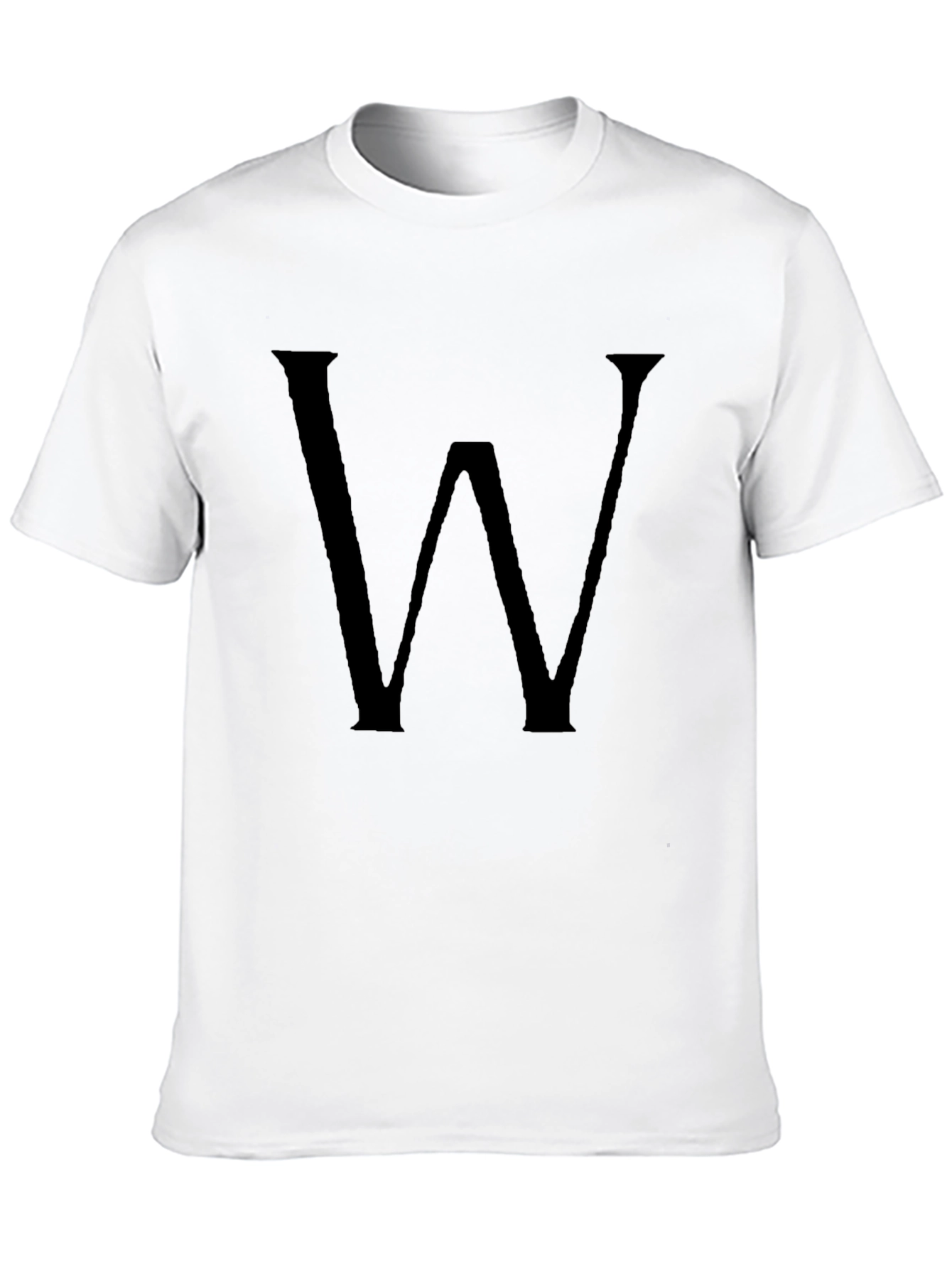Statement W Black Tee