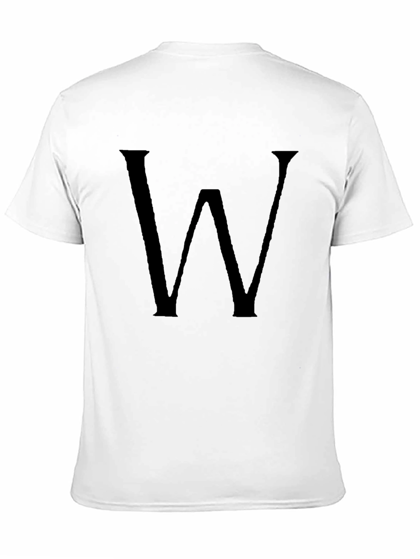 Statement W Black Tee