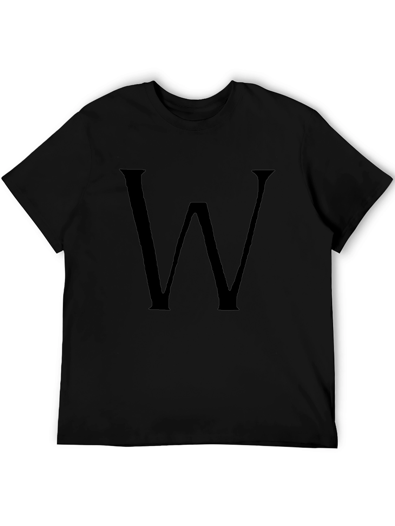 Statement W Black Tee