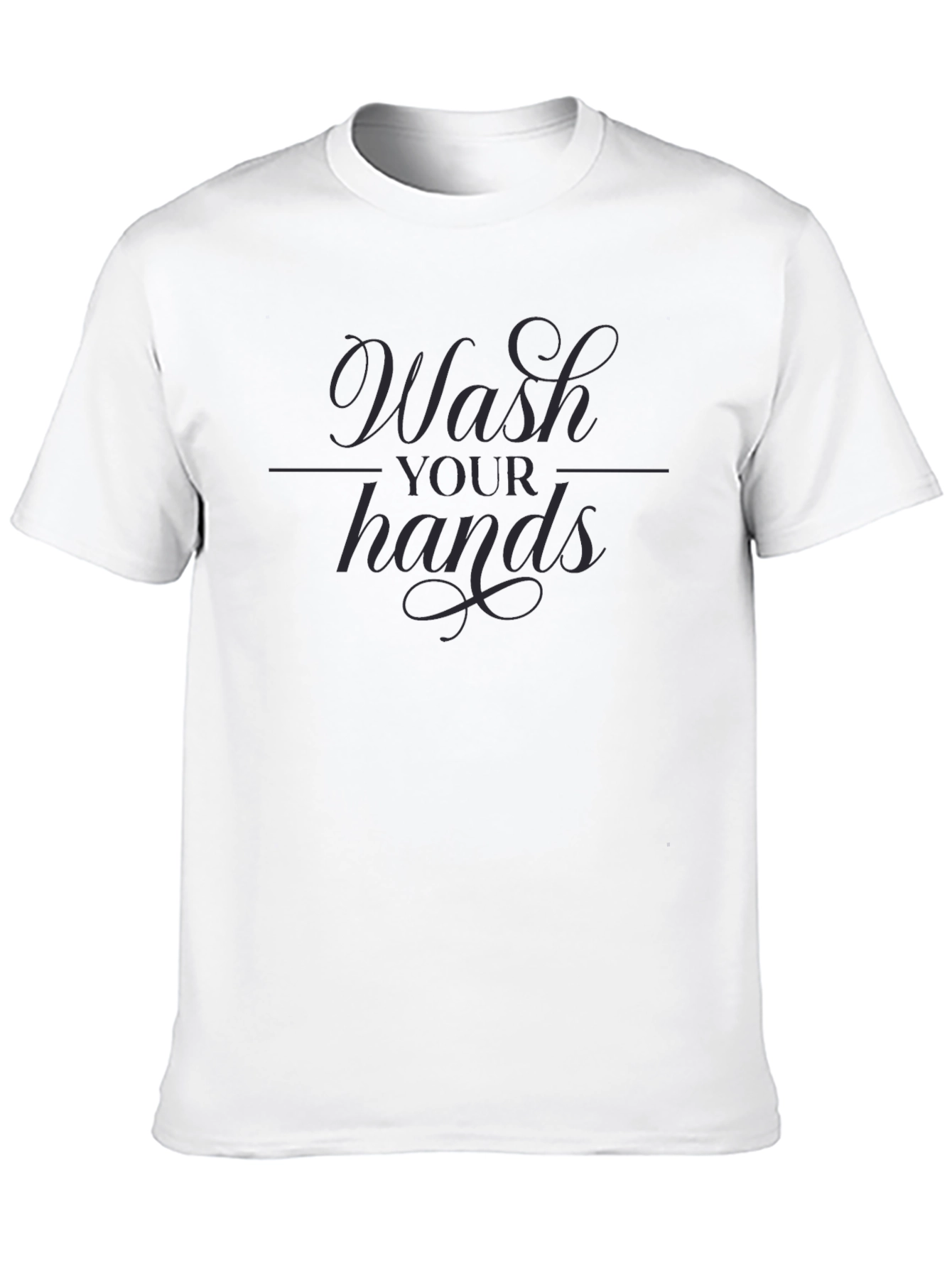 Wash Your Hands Graphic Tee - Stylish Hygiene Reminder