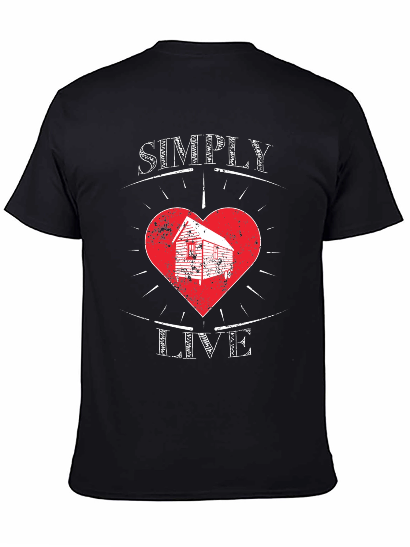 Simply Live Heart Graphic T-Shirt