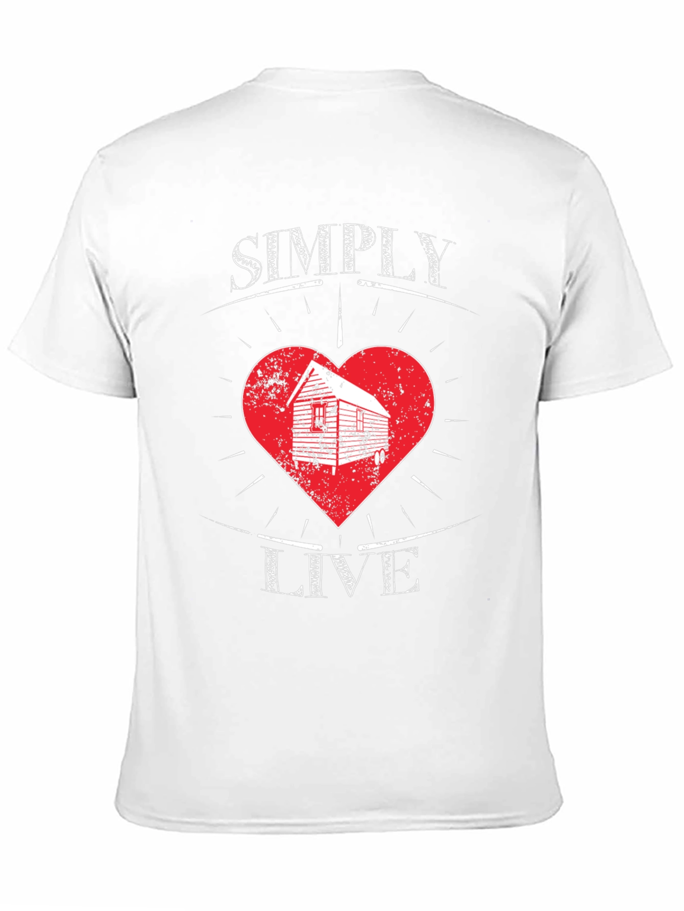 Simply Live Heart Graphic T-Shirt