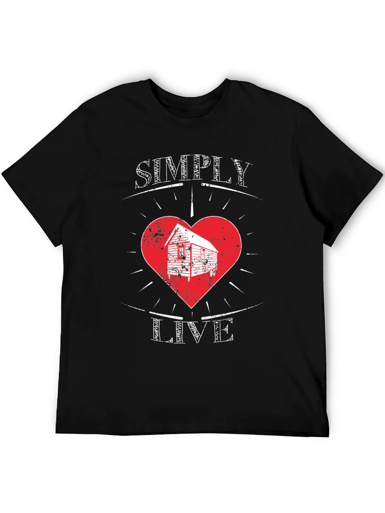Simply Live Heart Graphic T-Shirt