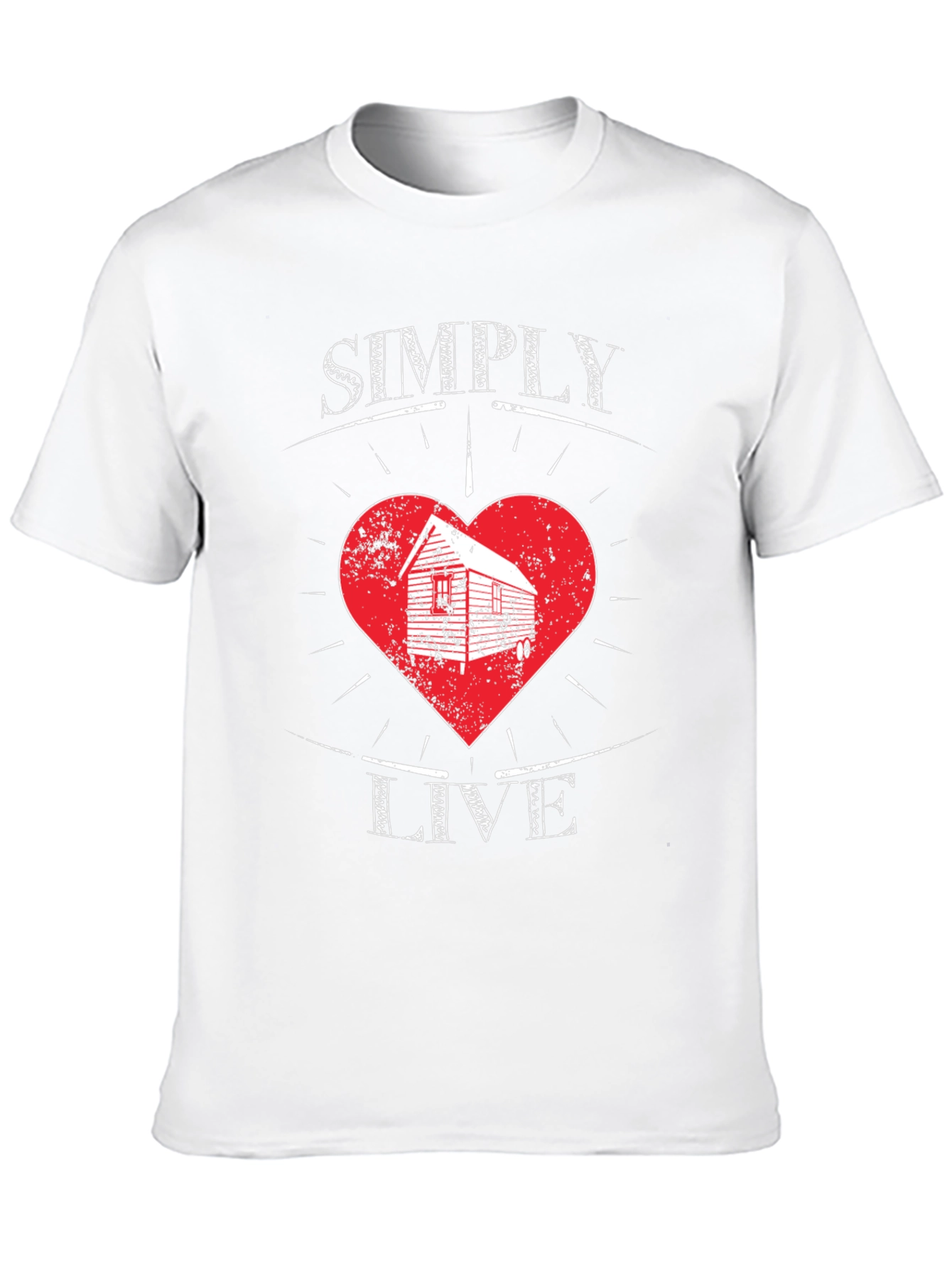 Simply Live Heart Graphic T-Shirt