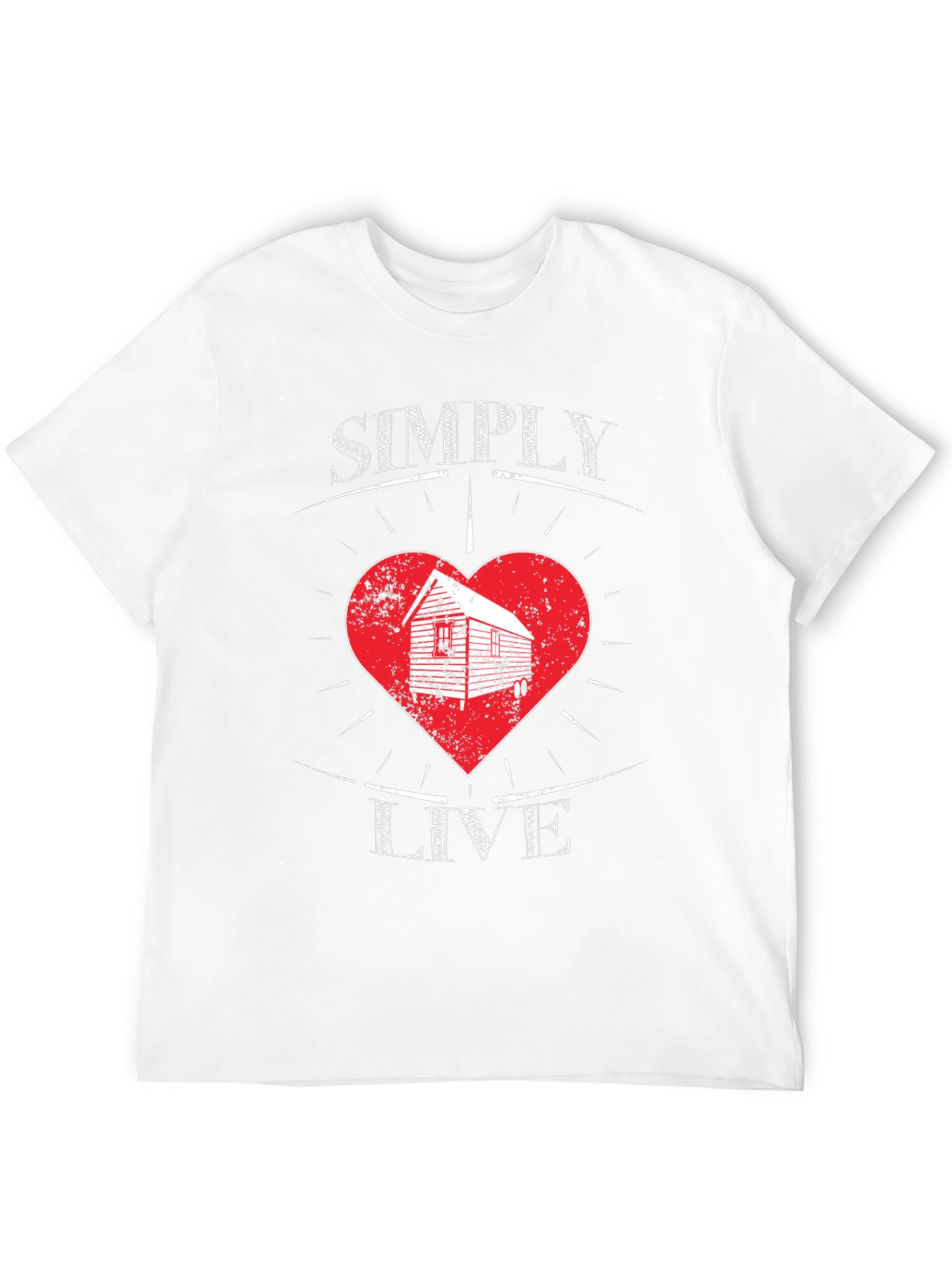 Simply Live Heart Graphic T-Shirt